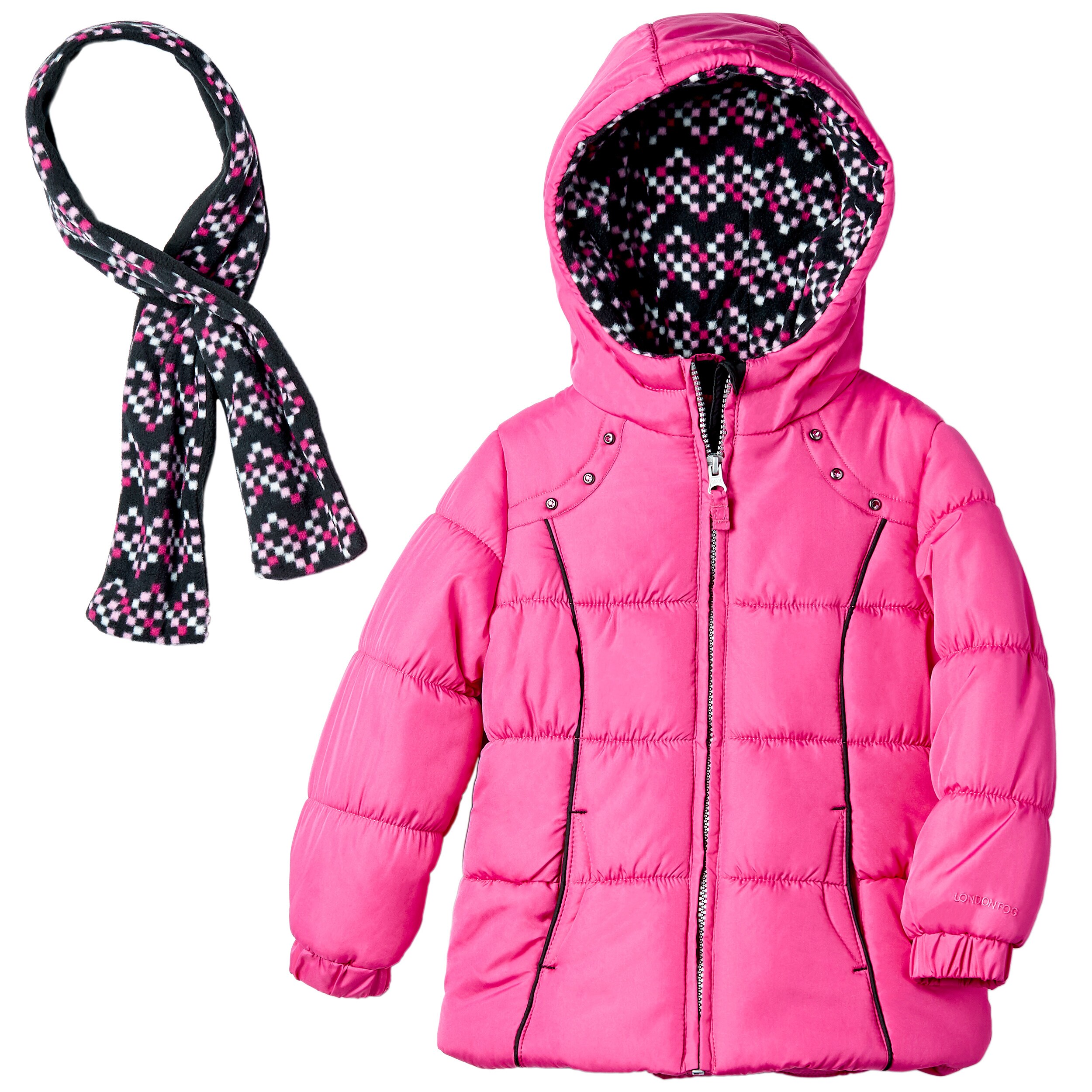 pink bubble coat