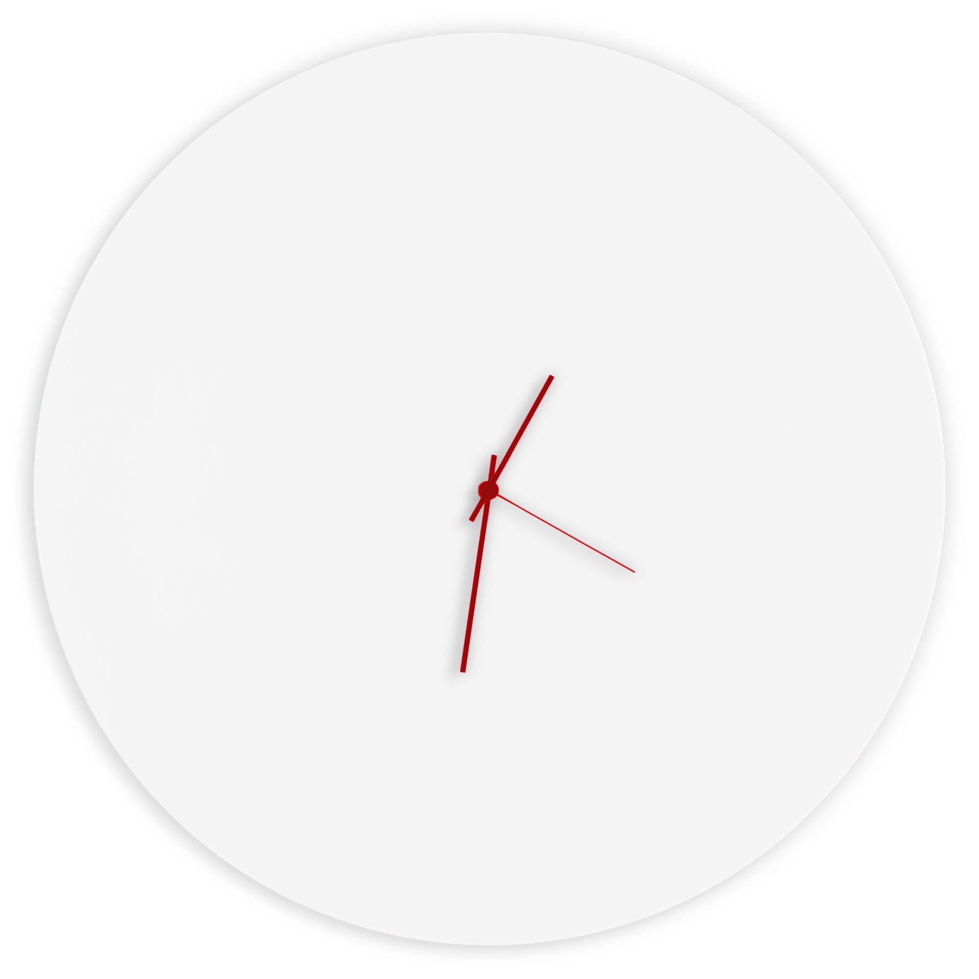 Adam Schwoeppe Whiteout Circle Clock Large Minimalist Modern Adam Schwoeppe Whiteout Circle Clock Large Minimalist Modern White Wall Decor On Free Shipping Today 11901538