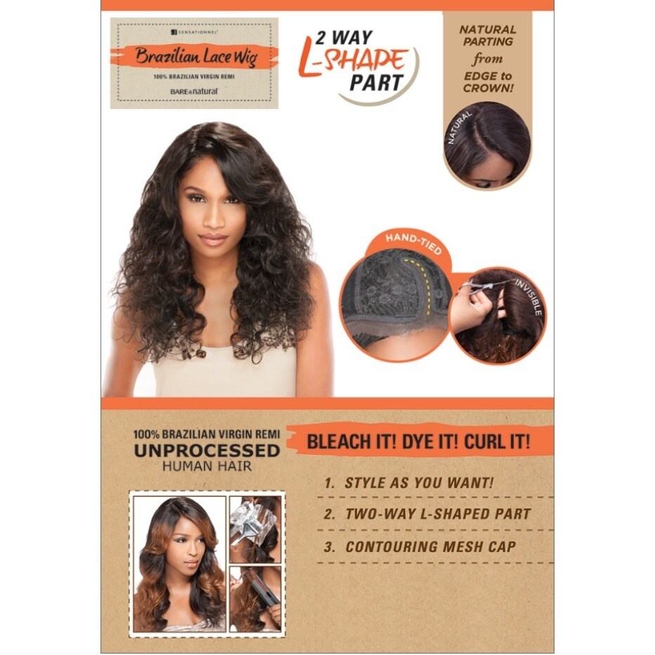 Shop Bare And Natural Unprocessed Remi Hair 2 Way L Shape Natural