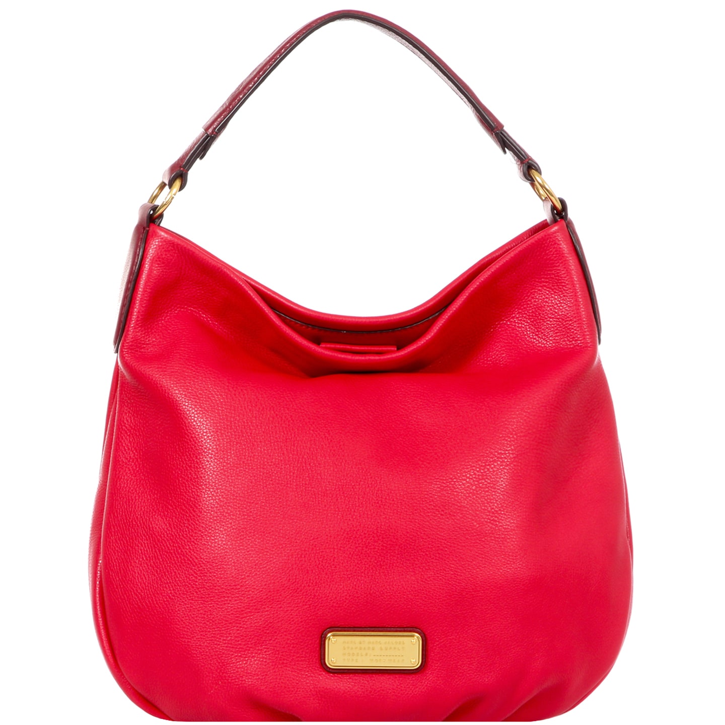 Marc By Jacobs New Q Hillier Hobo Rosey Red Leather Marc By Jacobs New Q Hillier Hobo Rosey Red Leather Handbag On Free Shipping Today 11926927