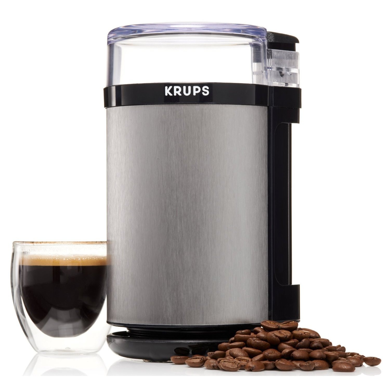 Krups Stainless Steel 3 Ounce Electric Spice Herbs Coffee Grinder Krups Stainless Steel 3 Ounce Electric Spice Herbs Coffee Grinder