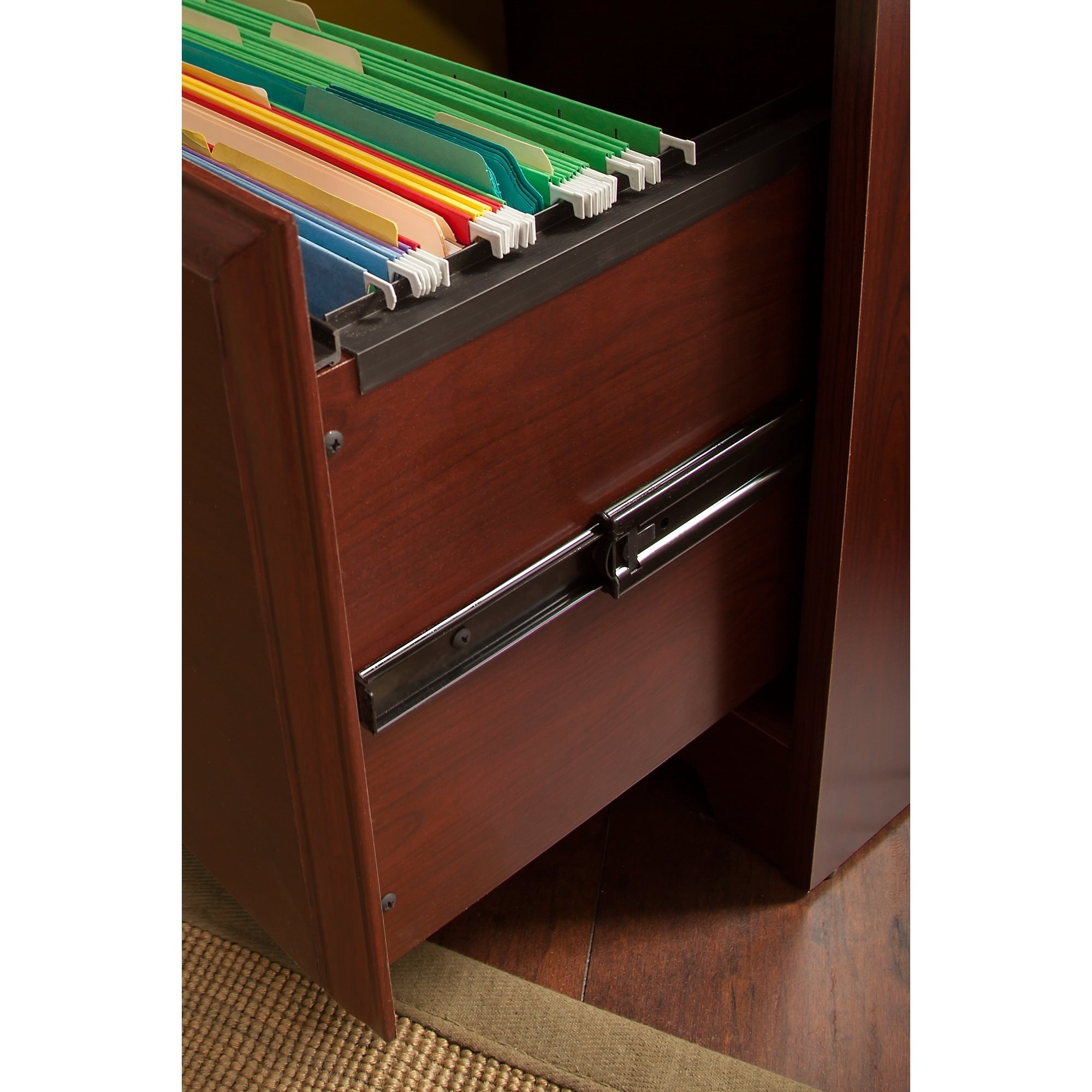 Cabot Computer Desk With 16 Cube Bookcase And File Cabinet In Cabot Computer Desk With 16 Cube Bookcase And File Cabinet In Oak Free Shipping Today 11968462
