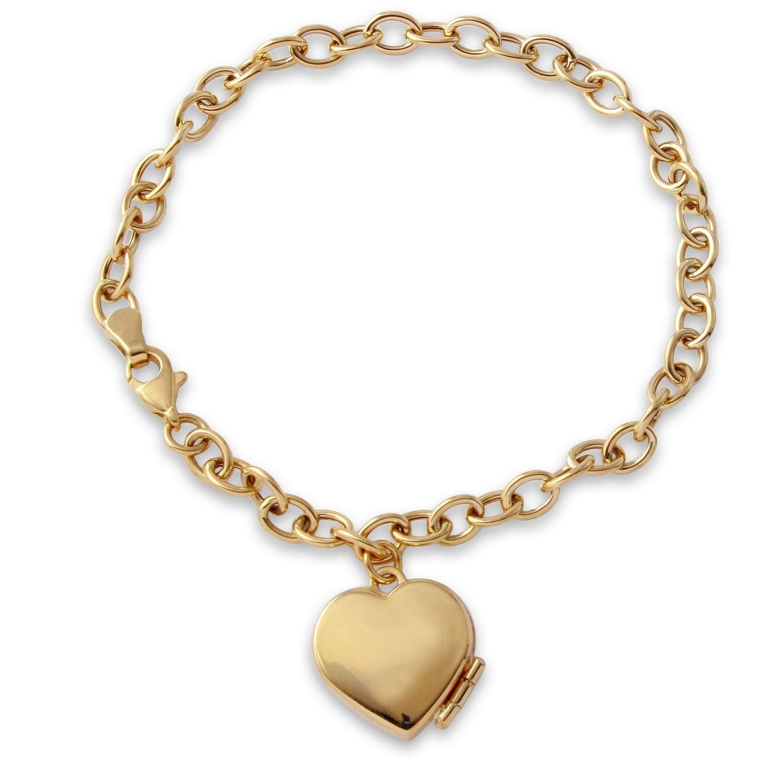 14k Yellow Gold 7 5 Inch High Polish Heart Locket Bracelet 14k Yellow Gold 7 5 Inch High Polish Heart Locket Bracelet Free Shipping Today 11977833