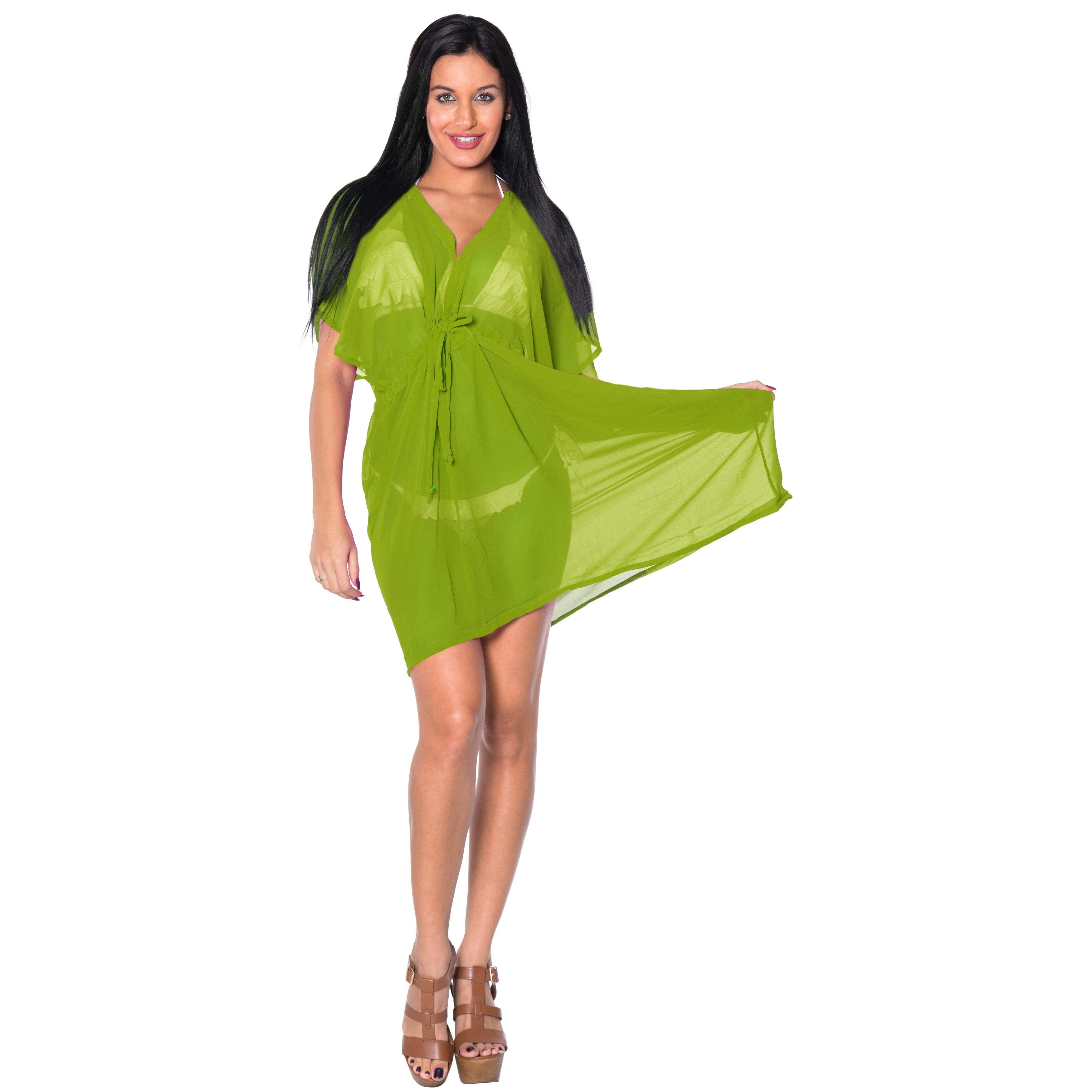 olive green beach cover up