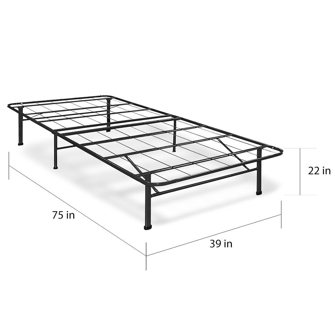 Crown Comfort 8 Inch Memory Foam Mattress With Bed Frame Set Crown Comfort 8 Inch Memory Foam Mattress With Bed Frame Set Free Shipping Today 12027636