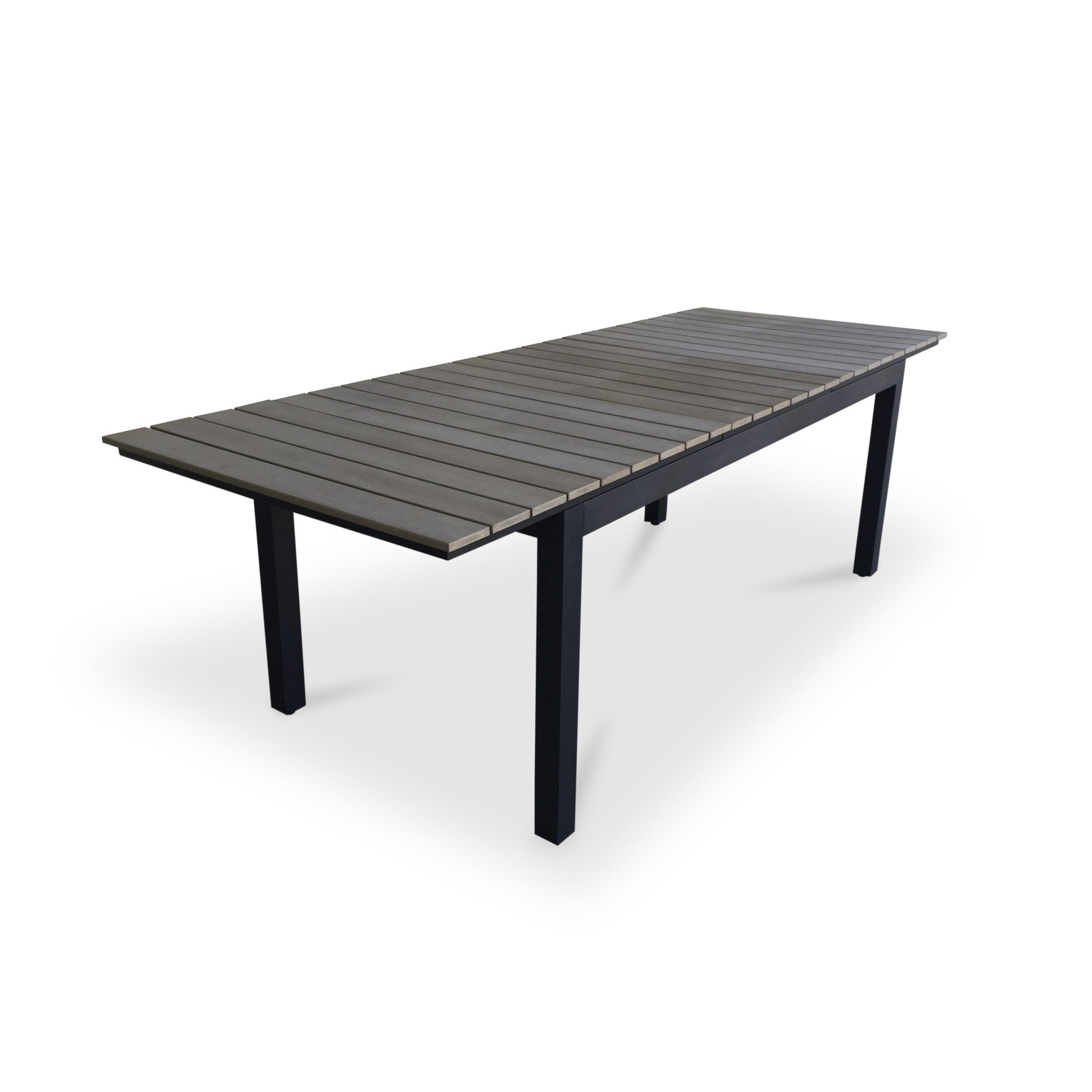 Urban Furnishing Grey Composite Wood Extendable Outdoor Patio 9 Urban Furnishing Grey Composite Wood Extendable Outdoor Patio 9 Piece Dining Set Free Shipping Today 12042841