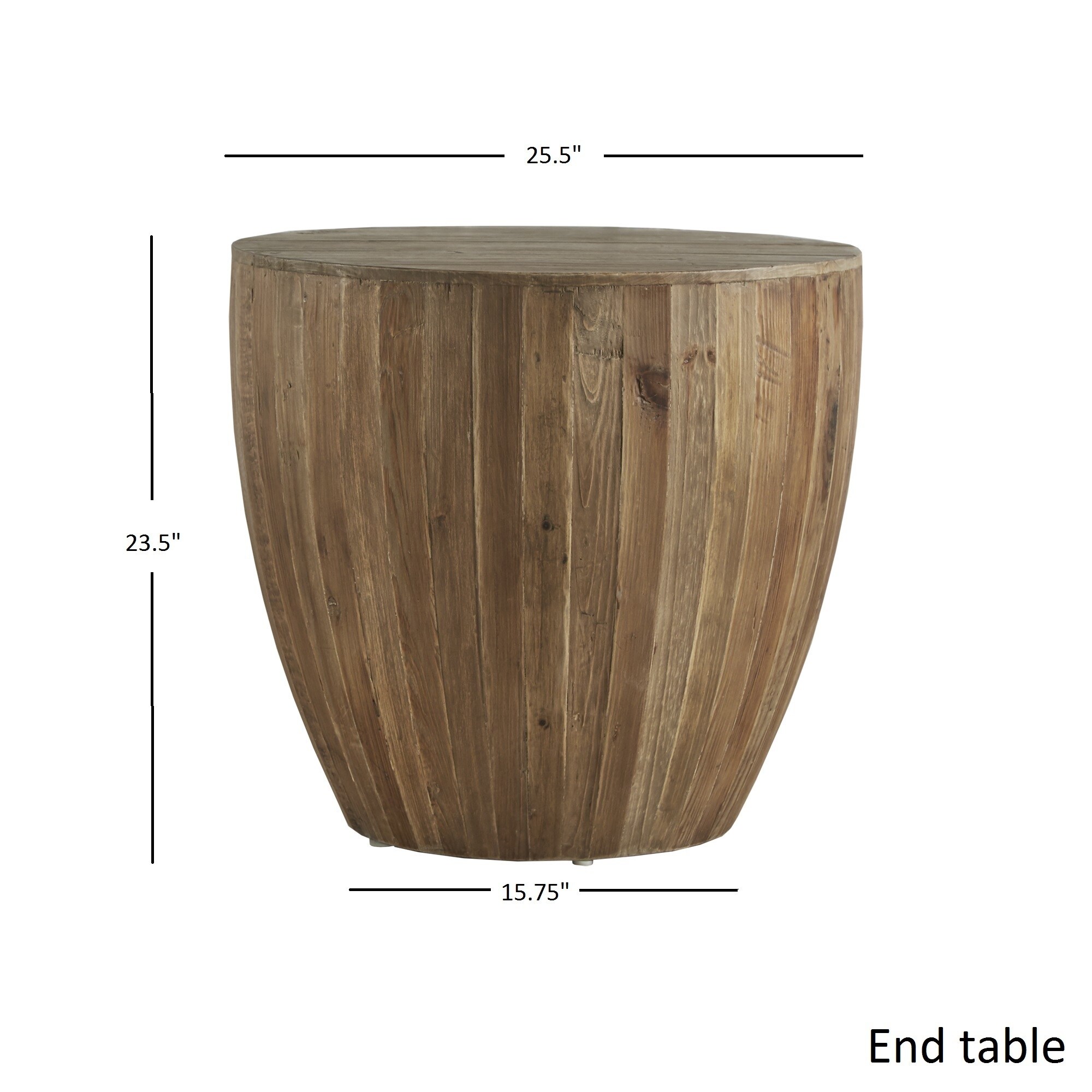 Hatteras Drum Reclaimed Woodblock Barrel Side Table By Inspire Q Hatteras Drum Reclaimed Woodblock Barrel Side Table By Inspire Q Free Shipping Today 18916769