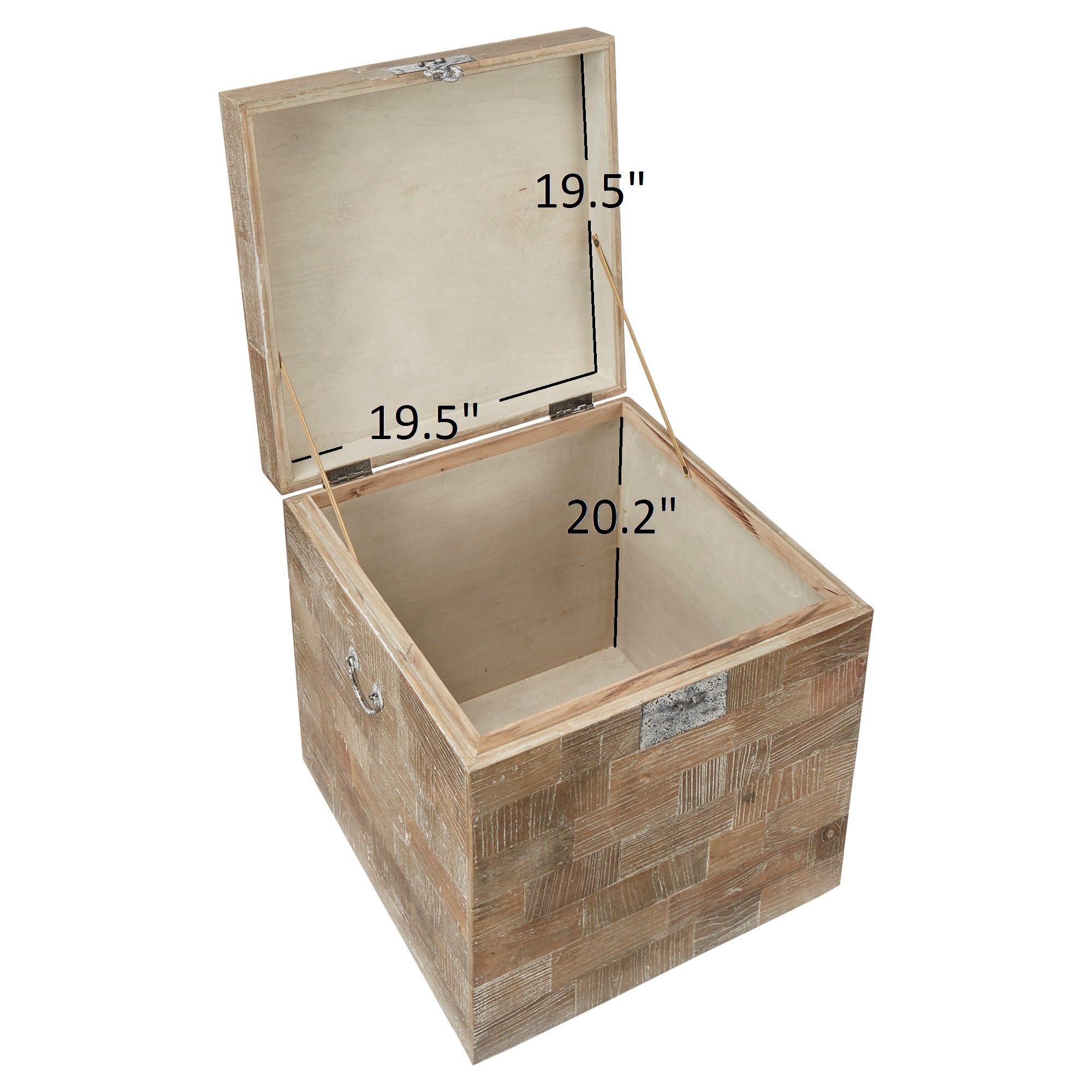 Tucker Reclaimed Wood Patchwork Storage Trunk Chest Side Table Tucker Reclaimed Wood Patchwork Storage Trunk Chest Side Table By Inspire Q On Free Shipping Today 12047253