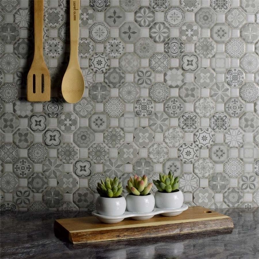 Somertile 12 25x12 25 Inch Tesseract Grey Ceramic Floor And Wall Somertile 12 25x12 25 Inch Tesseract Grey Ceramic Floor And Wall Tile Case Of 13 Free Shipping Today 18933533