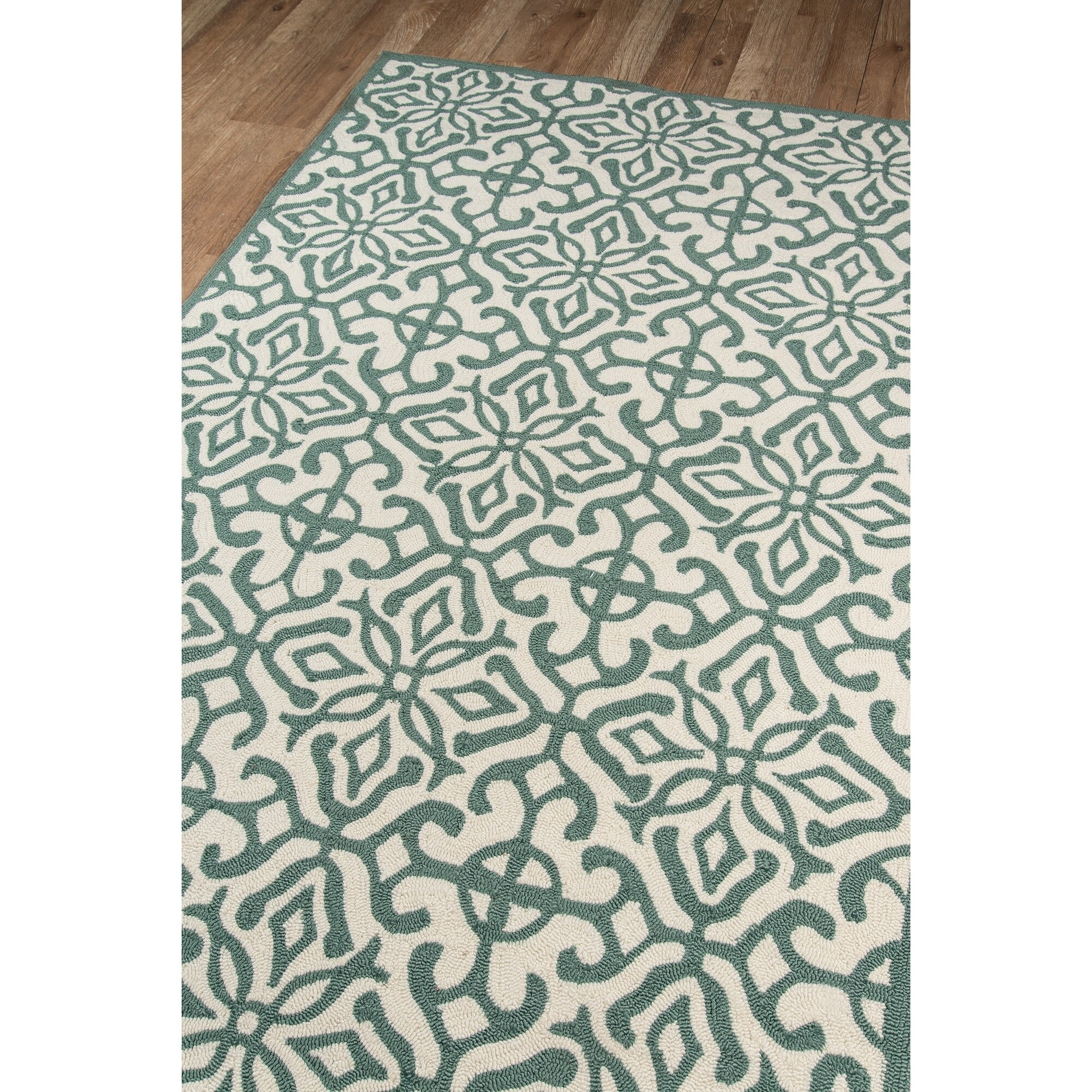 Shop Momeni Veranda Green Talavera Tile Indoor Outdoor Rug 5 X 8