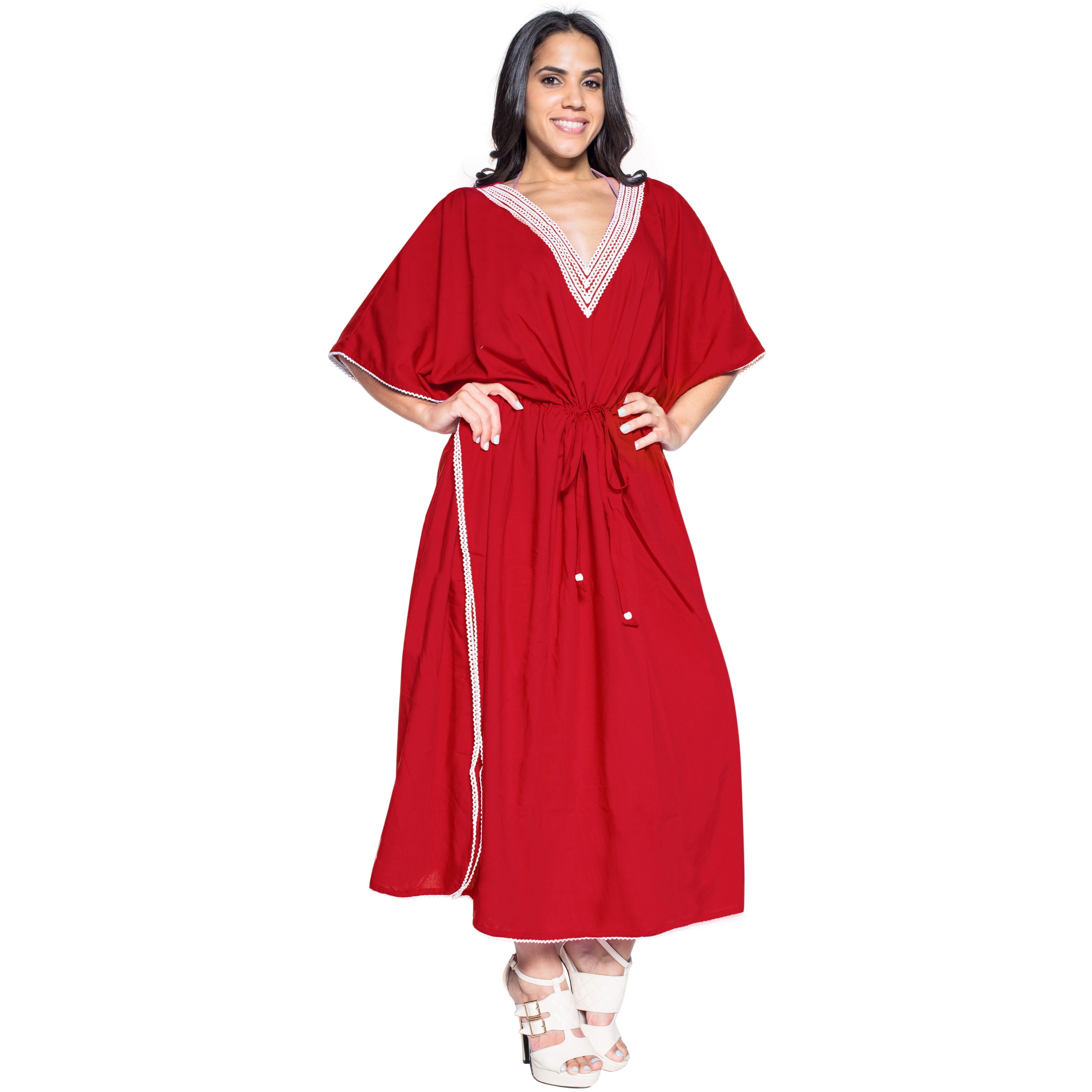 Plain Red Formal Dress