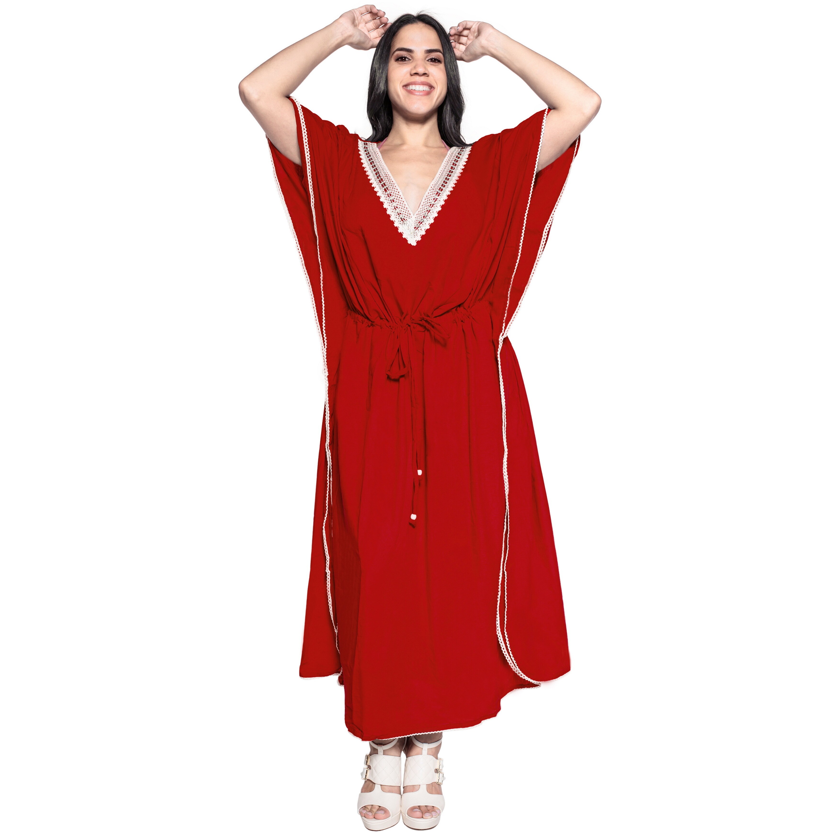 Plain Red Formal Dress