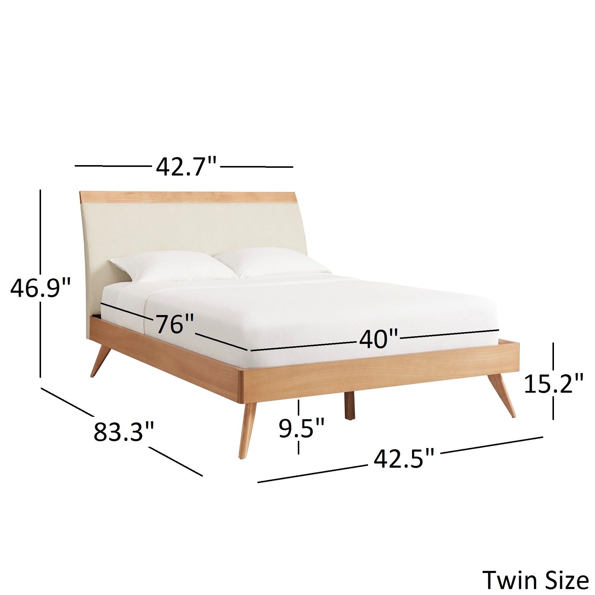 Shop Penelope Danish Modern Platform Bed INSPIRE Q Modern On Sale