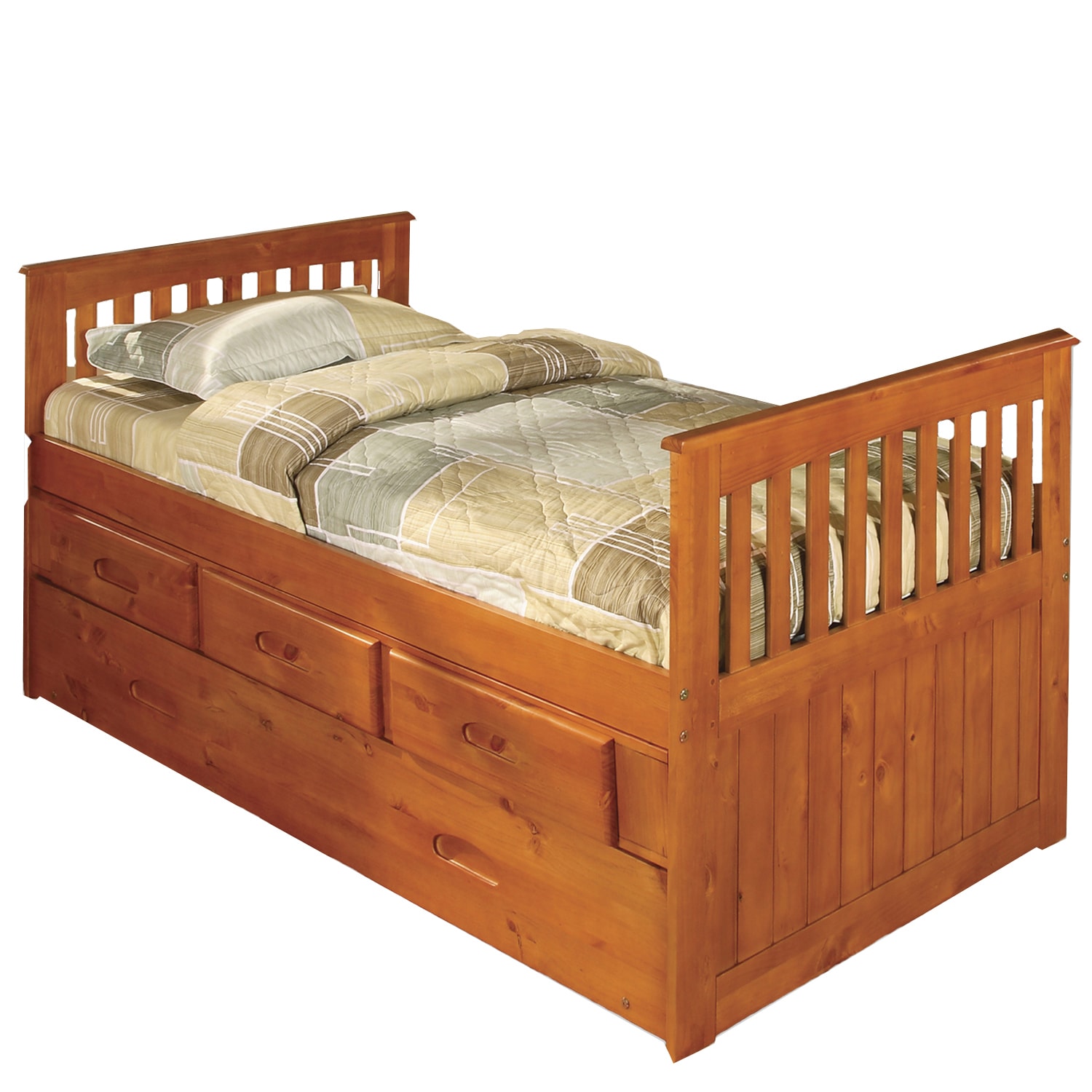 Honey Wood Twin 3 Drawer Rake Bed With Bonus Desk Hutch And Honey Wood Twin 3 Drawer Rake Bed With Bonus Desk Hutch And Chair On Free Shipping Today 12108741