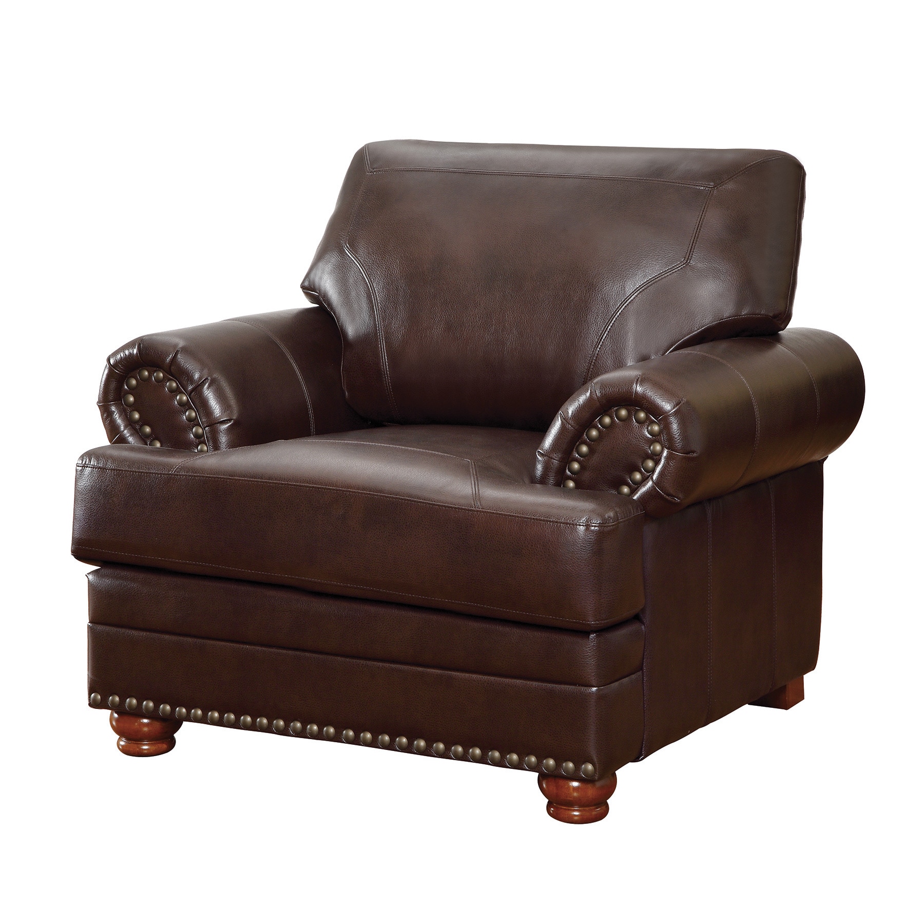 Coaster Company Colton Brown Smooth Bonded Leather Arm Chair Coaster Company Colton Brown Smooth Bonded Leather Arm Chair Free Shipping Today 12186617