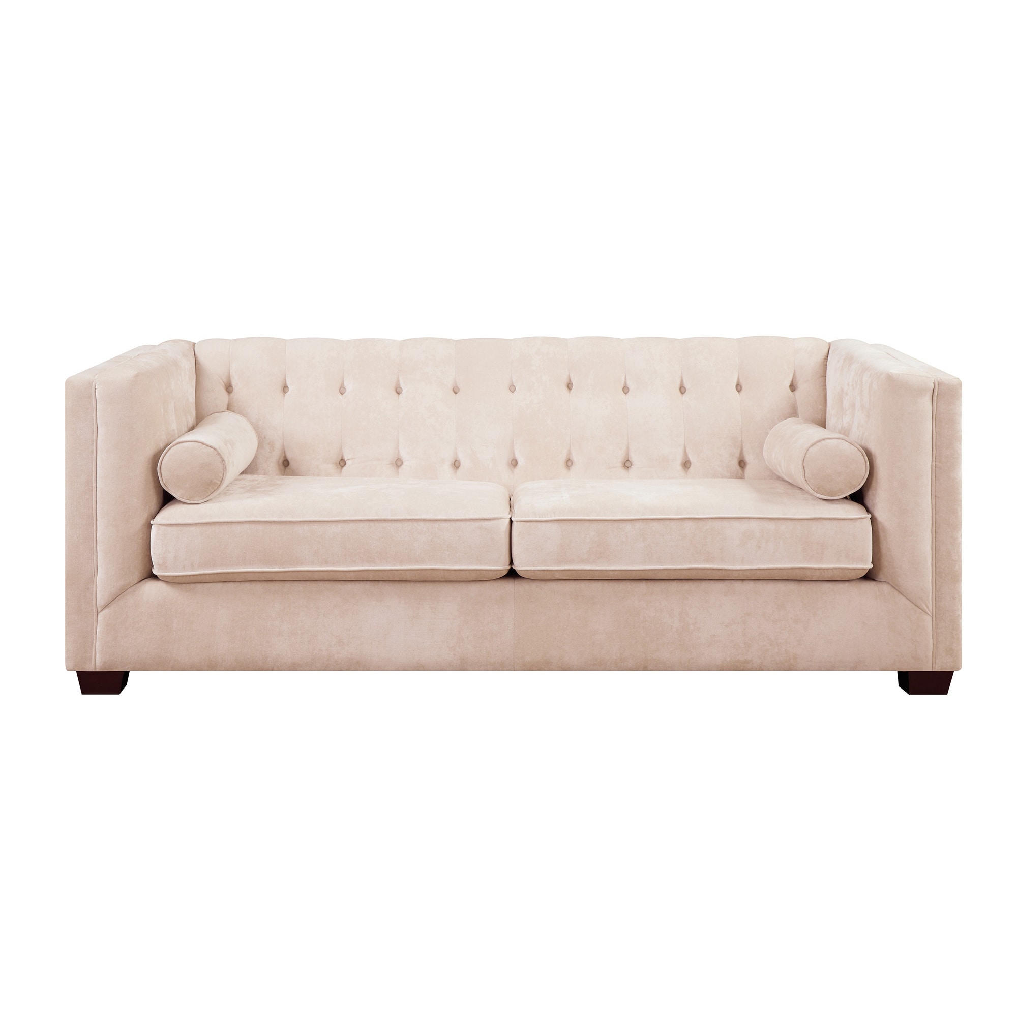 Coaster Company Beige Velvet Sofa Loveseat Free Shipping Coaster Company Beige Velvet Sofa Loveseat Free Shipping Today 12189830