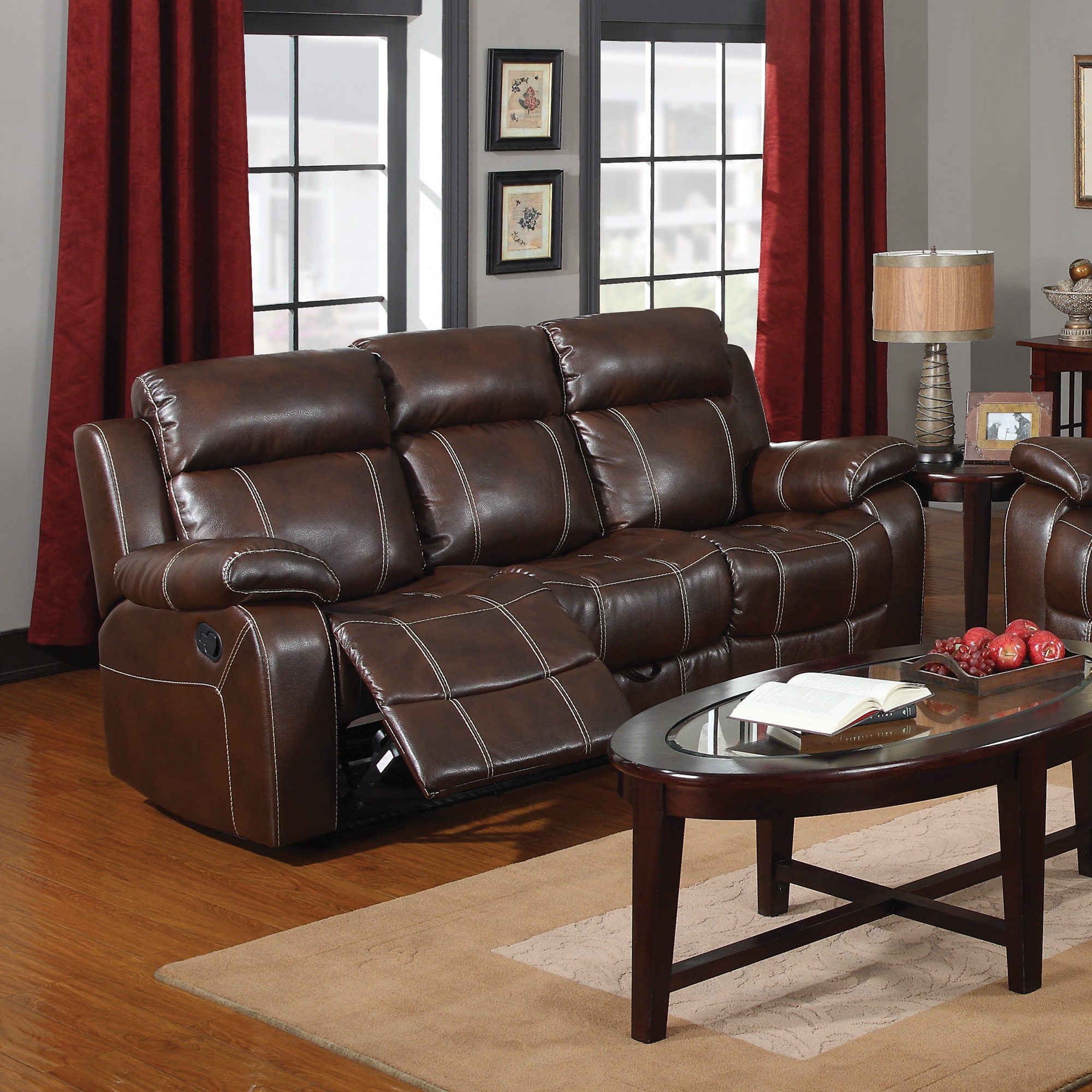 Coaster Company Brown Leather Motion Sofa Free Shipping Today Coaster Company Brown Leather Motion Sofa Free Shipping Today 12190037