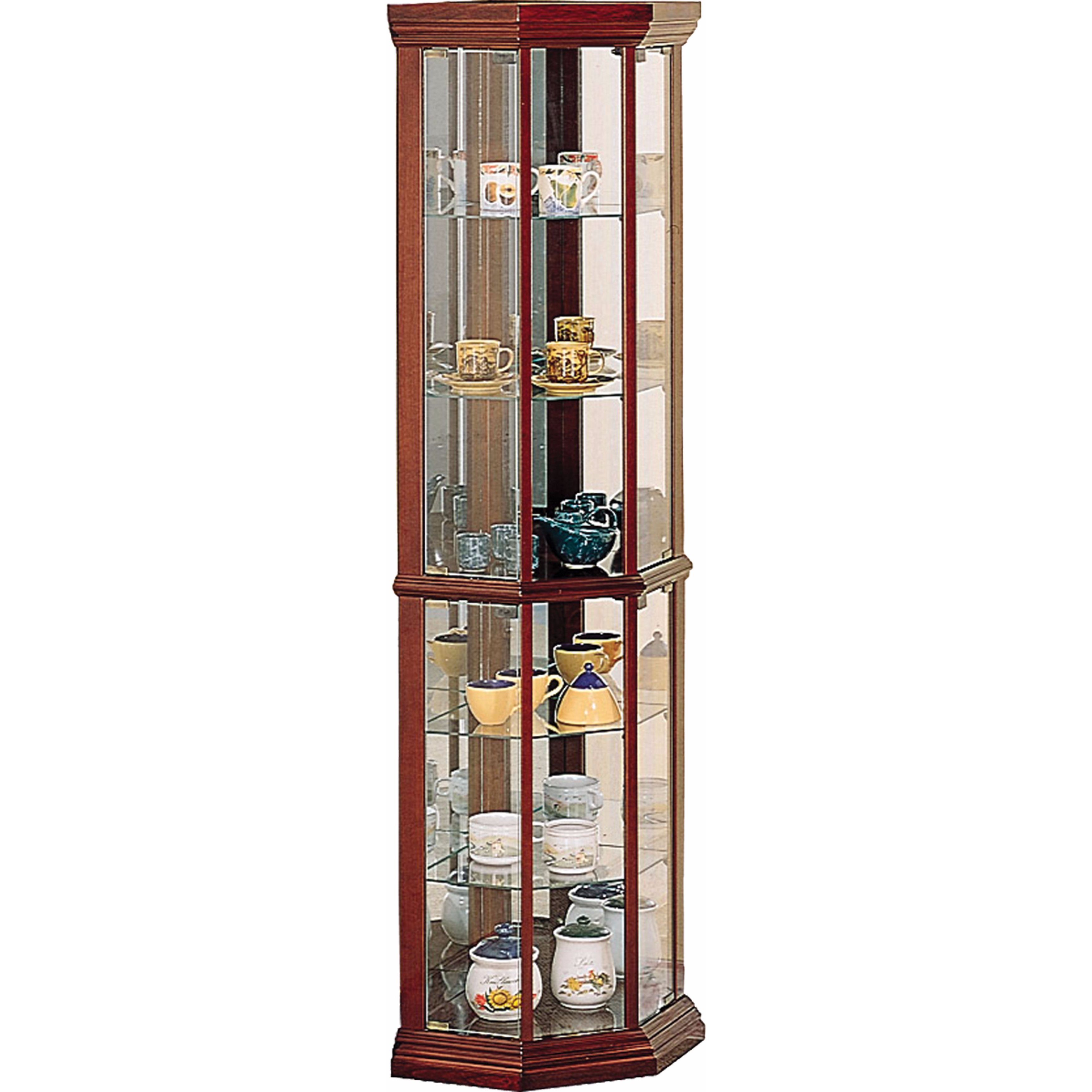 Traditional Medium Brown Curio Cabinet Free Shipping Today Traditional Medium Brown Curio Cabinet Free Shipping Today 12194737