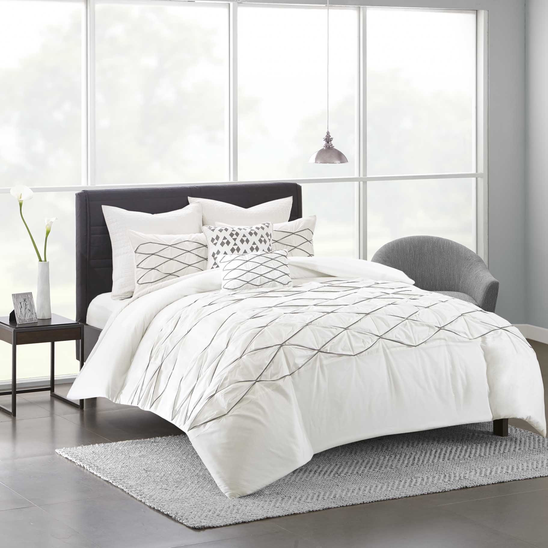 Urban Habitat Bellina White Cotton Duvet Cover Set Free Shipping Urban Habitat Bellina White Cotton Duvet Cover Set Free Shipping Today 19067419