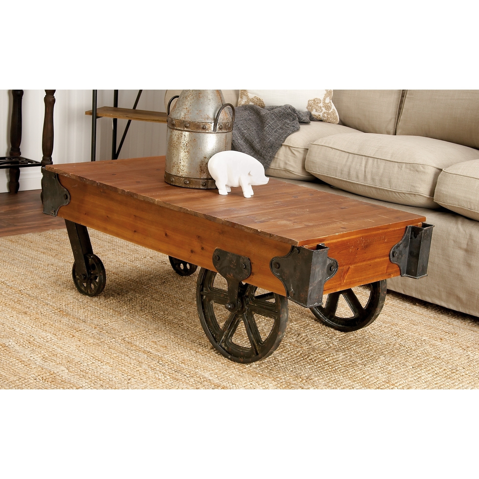 45 X 16 Metal And Wood Cart Coffee Table With Wheels By 45 X 16 Metal And Wood Cart Coffee Table With Wheels By Studio 350 Free Shipping Today 12223589