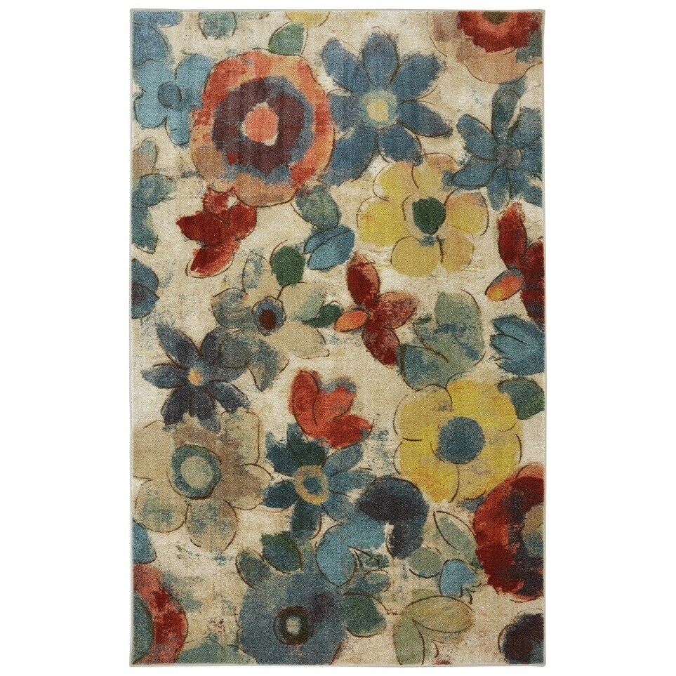 Mohawk Home Aurora Wildflower Light Multi Area Rug Mohawk Home Aurora Wildflower Light Multi Area Rug 8 X 10 On Free Shipping Today 12223608