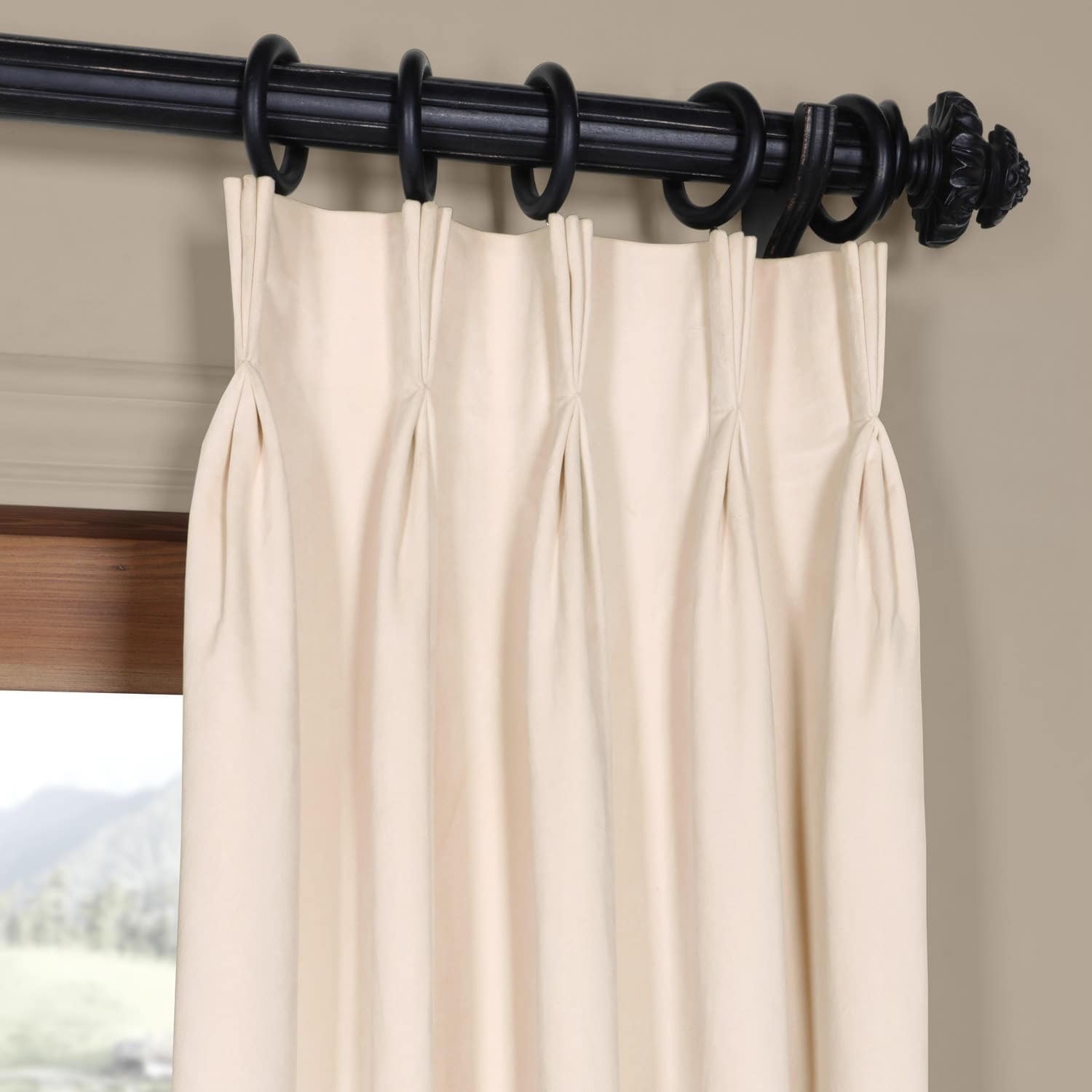 Exclusive Fabrics Signature Pinch Pleated Blackout Solid Velvet Exclusive Fabrics Signature Pinch Pleated Blackout Solid Velvet Curtain Panel On Free Shipping Today 12269991