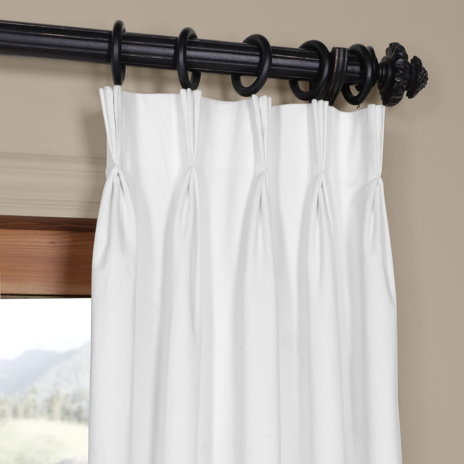 Exclusive Fabrics Signature Pinch Pleated Blackout Solid Velvet Exclusive Fabrics Signature Pinch Pleated Blackout Solid Velvet Curtain Panel On Free Shipping Today 12269991