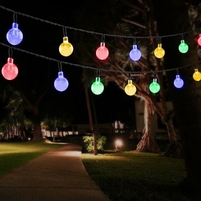 Outdoor String Lights Solar Decorative Light With 30 Led Outdoor String Lights Solar Decorative Light With 30 Led Crystal Ball For Garden Patio Deck Decoration Free Shipping On Orders Over 45