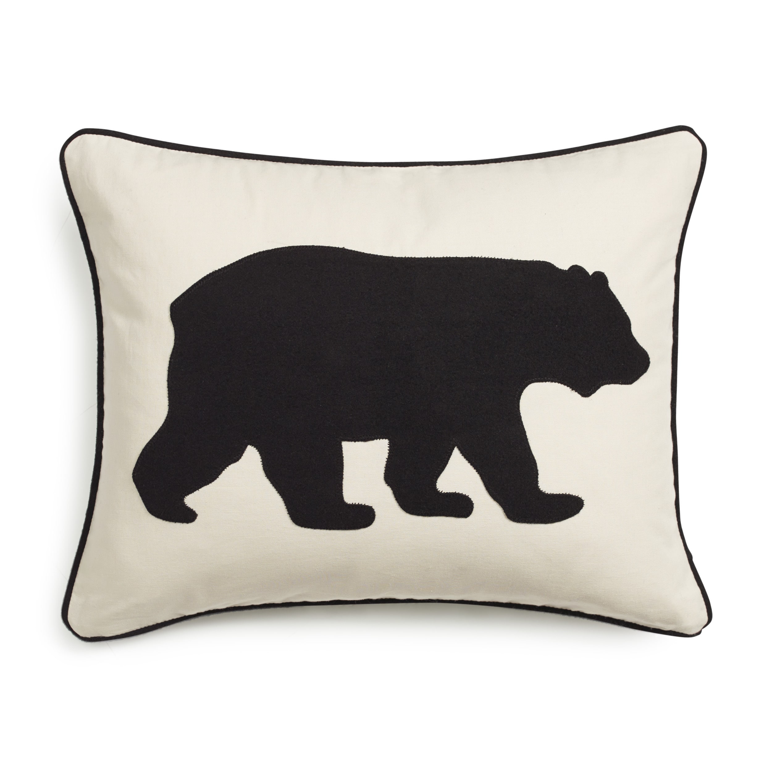 Shop Eddie Bauer Bear Felt 3 Colors Decorative Pillows Free