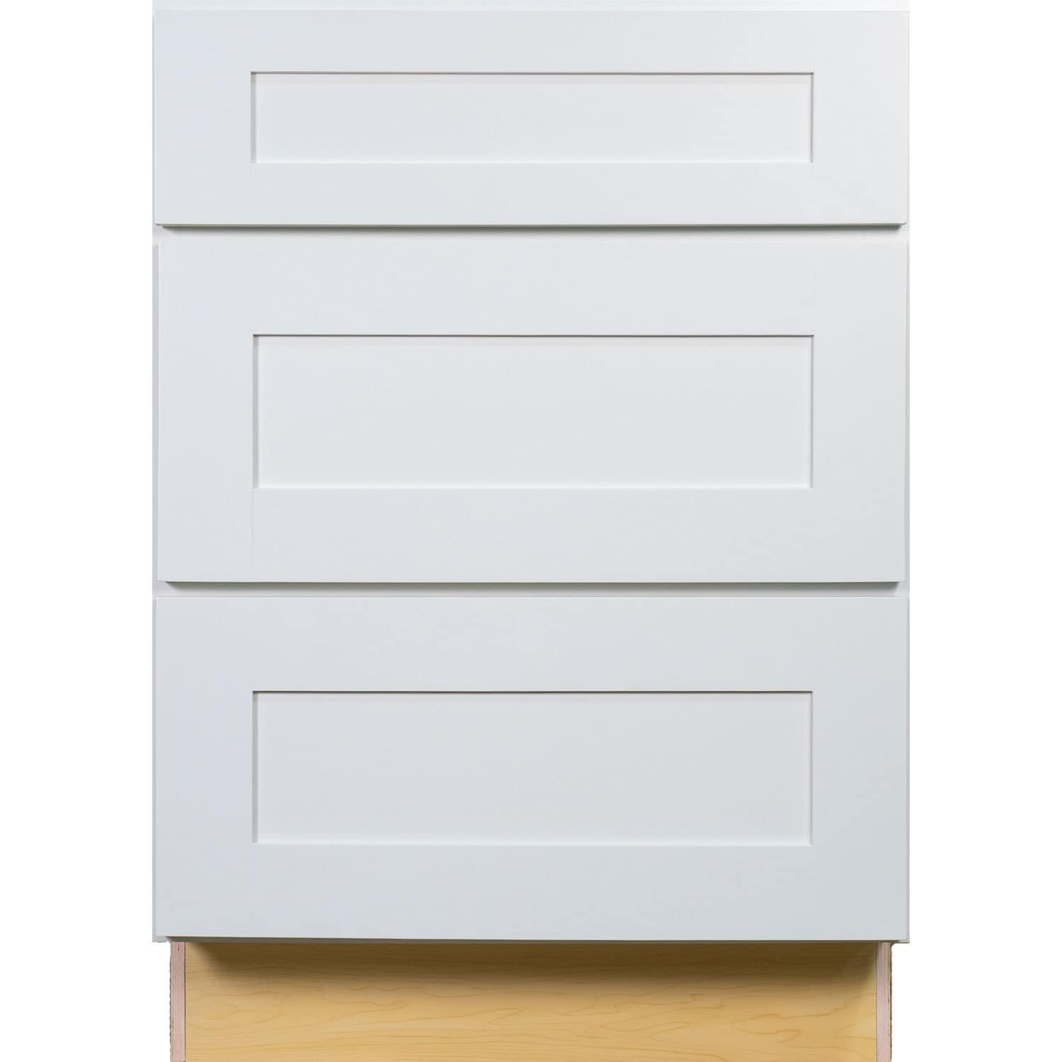 Everyday Cabinets 36 Inch White Shaker 3 Drawer Base Kitchen Everyday Cabinets 36 Inch White Shaker 3 Drawer Base Kitchen Cabinet Free Shipping Today 12315230