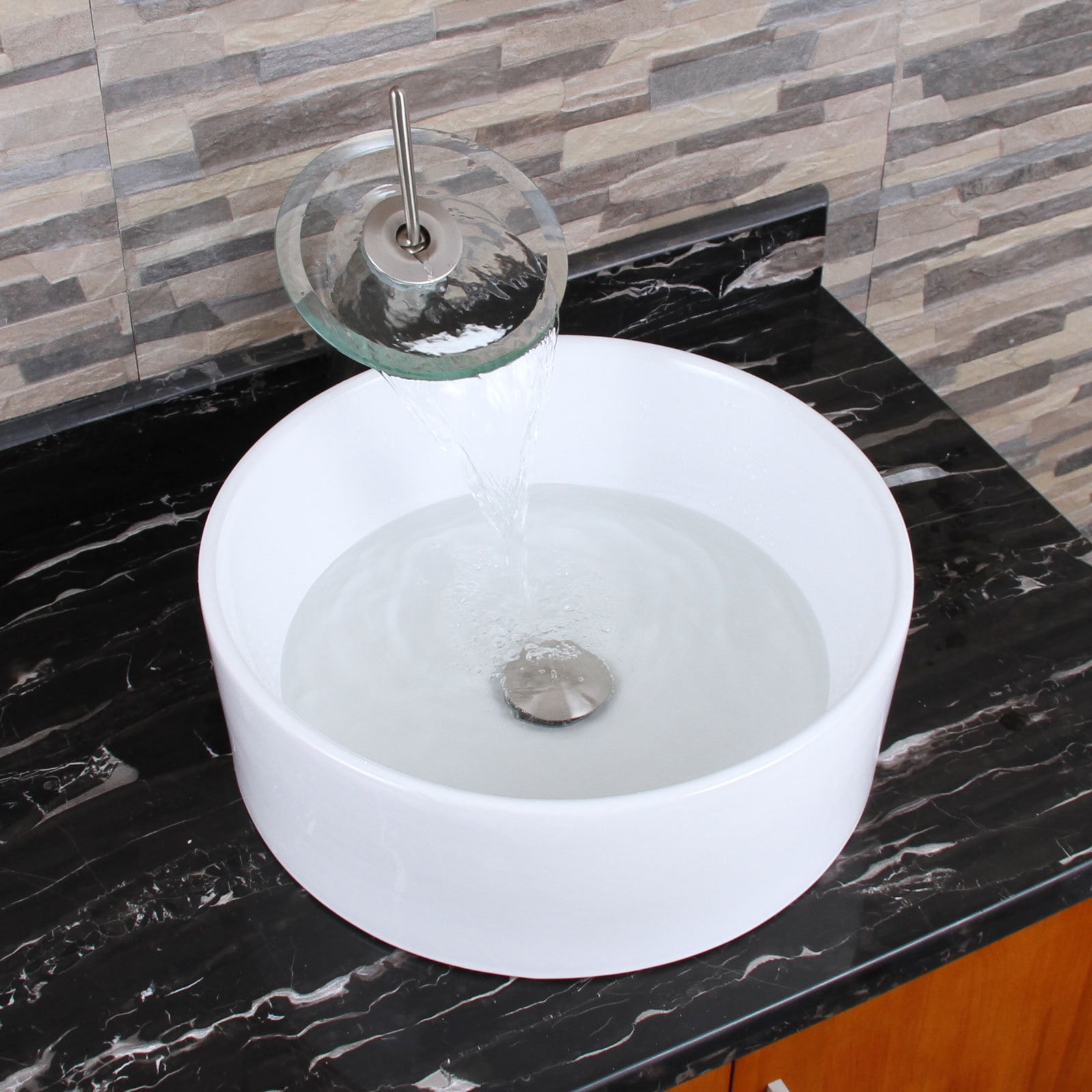 Elite Elimax 04 Round Shape White Porcelain Ceramic Bathroom Elite Elimax 04 Round Shape White Porcelain Ceramic Bathroom Vessel Sink Free Shipping Today 12321811