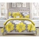 Chic Home Chase Yellow Reversible 7-Piece Bed in a Bag Quilt Set