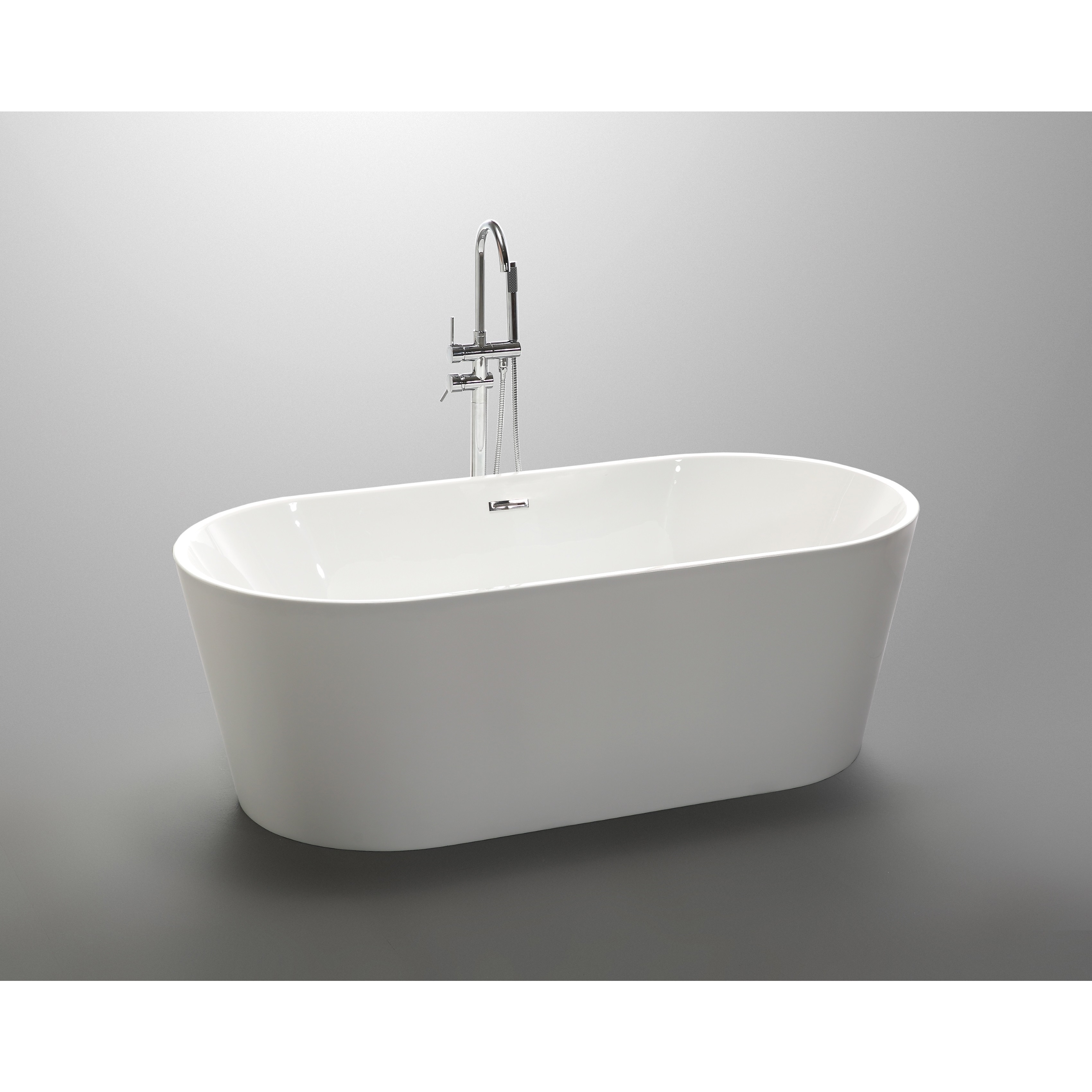 Vanity Art 59 Inch Freestanding White Acrylic Soaking Bathtub Vanity Art 59 Inch Freestanding White Acrylic Soaking Bathtub Free Shipping Today 12365346