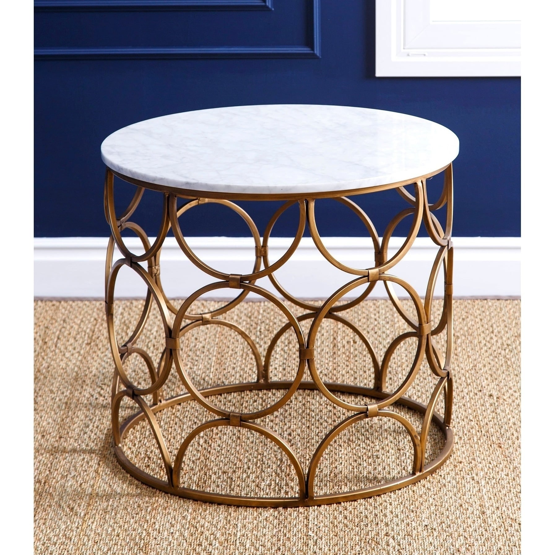 Abbyson Roland Round Faux Marble Coffee Table On Free Abbyson Roland Round Faux Marble Coffee Table On Free Shipping Today 12368561