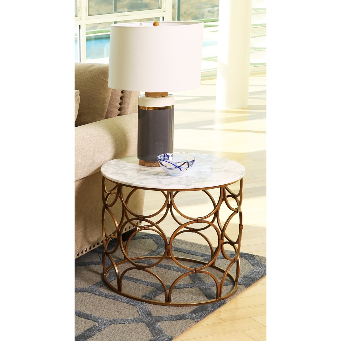 Abbyson Roland Round Faux Marble Coffee Table On Free Abbyson Roland Round Faux Marble Coffee Table On Free Shipping Today 12368561
