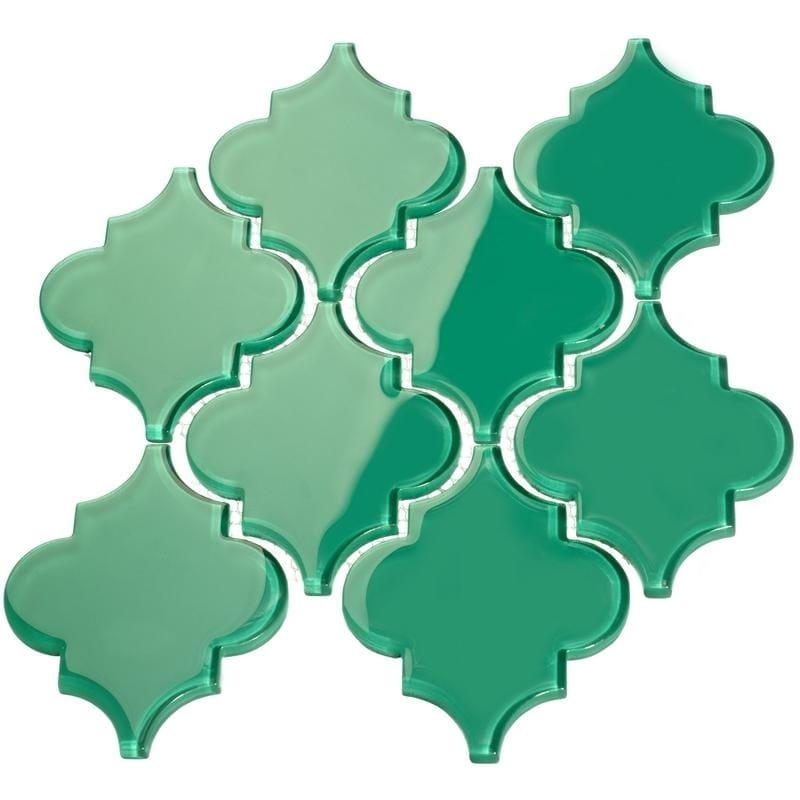Arabesque Emerald Green Tiles 7 Square Feet 11 Sheets On Arabesque Emerald Green Tiles 7 Square Feet 11 Sheets On Free Shipping Orders Over 45 12396657