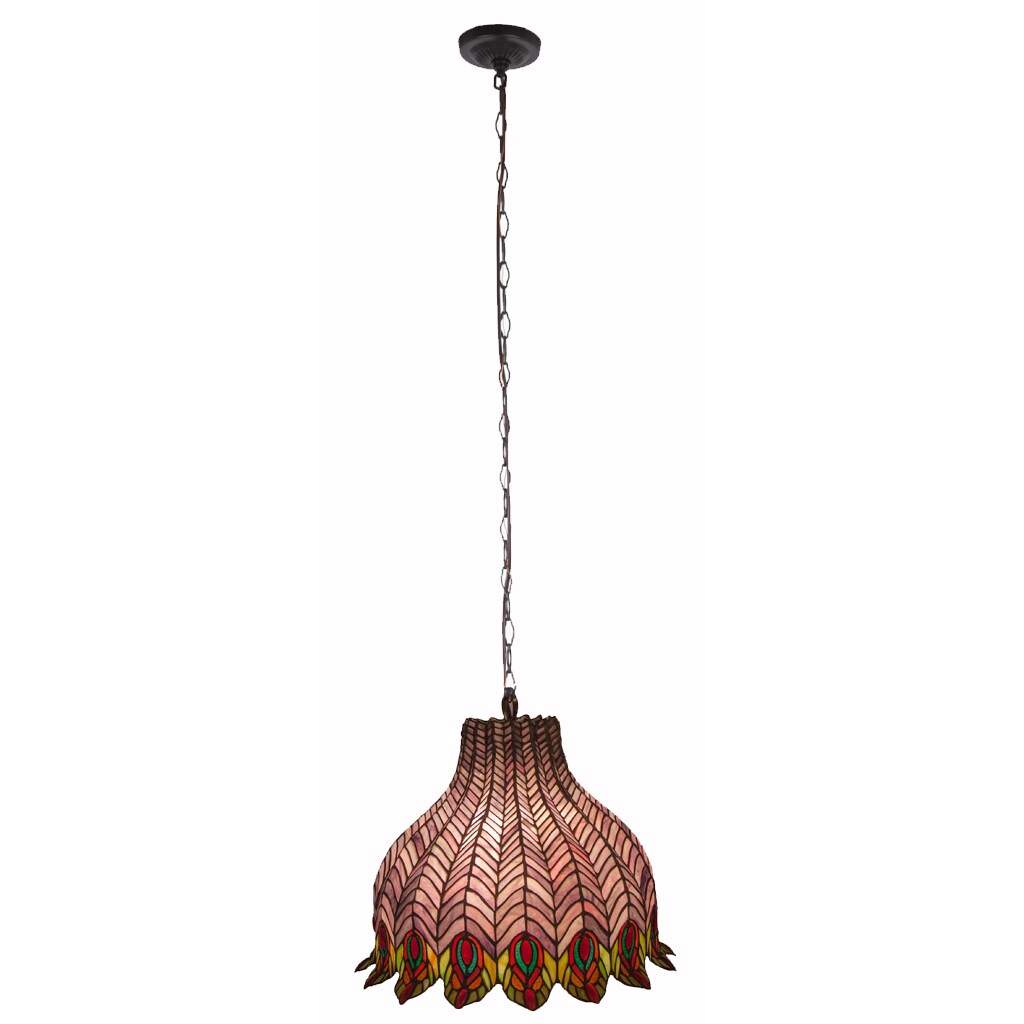 Pride Of The Pea Multicolored Stained Gl Pendant Lamp Pride Of The Pea Multicolored Stained Gl Pendant Lamp