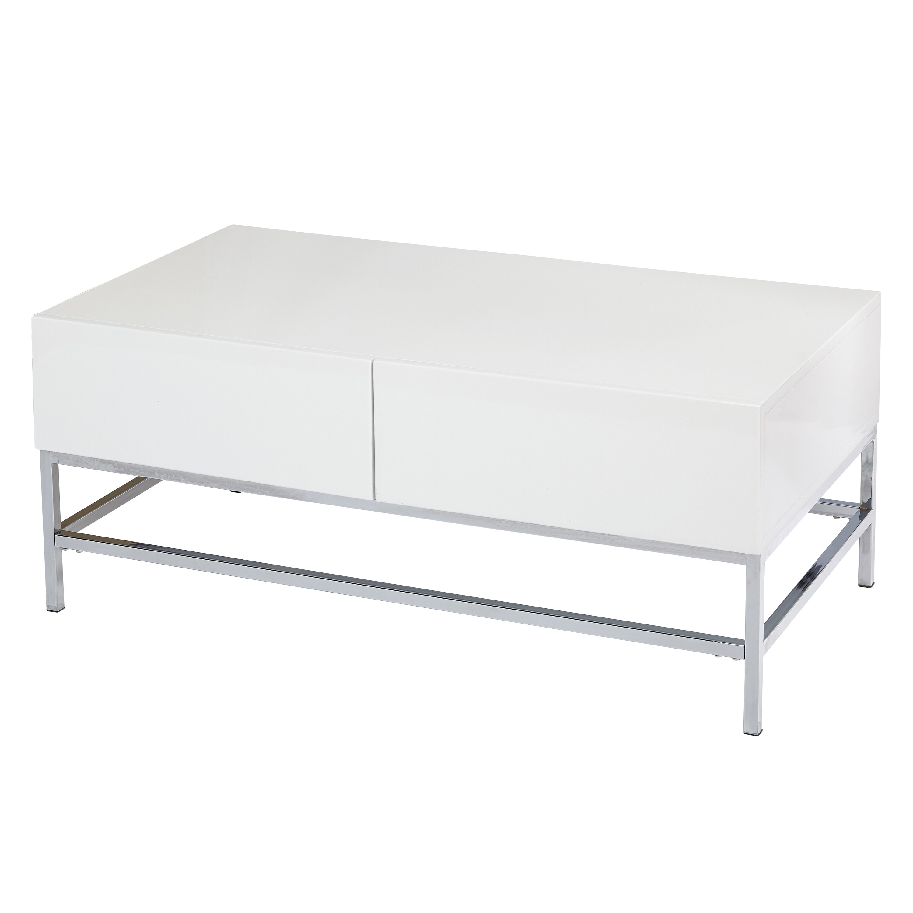 Simple Living White Metal High Gloss Coffee Table Free Simple Living White Metal High Gloss Coffee Table Free Shipping Today 12525095