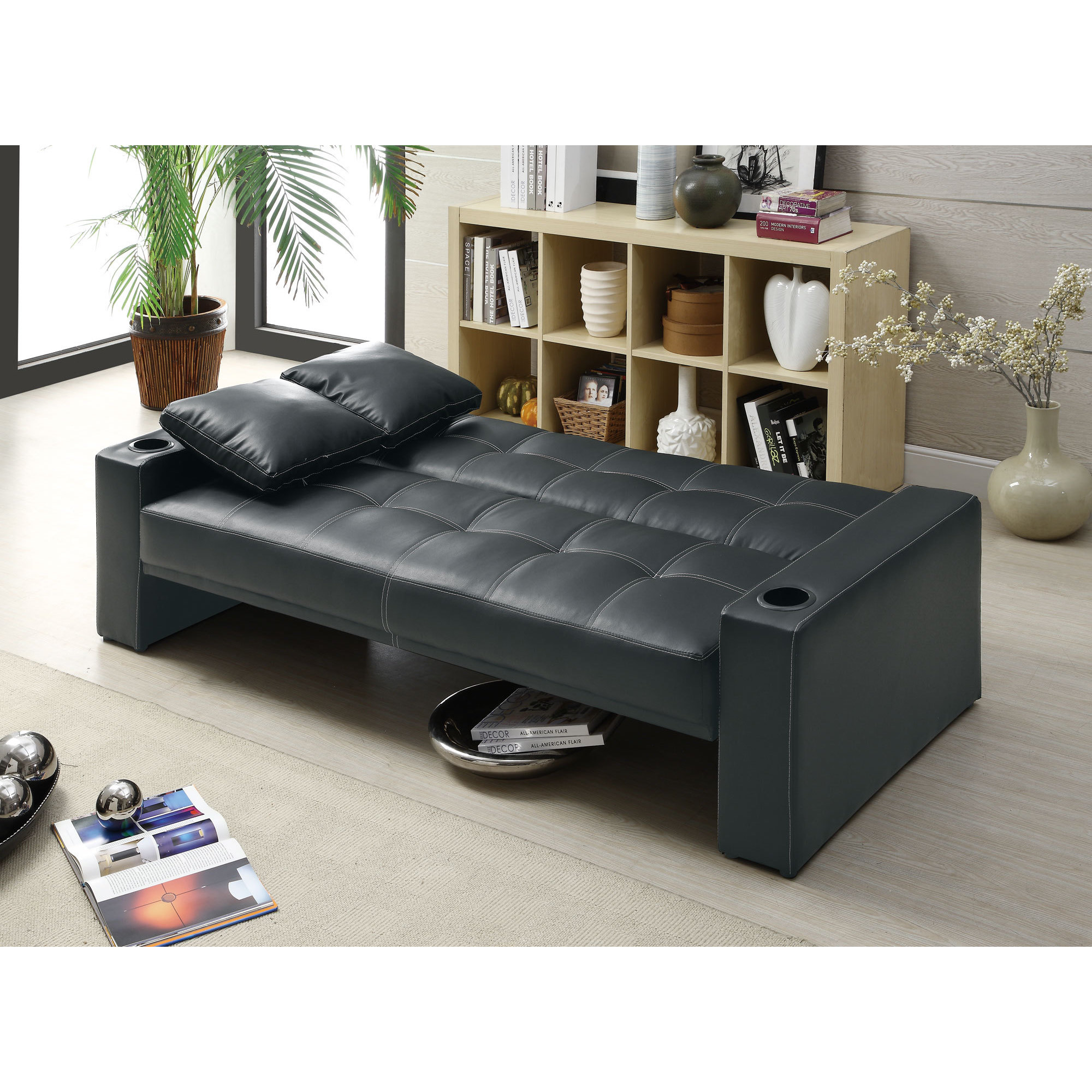 Coaster Company Black Sofa Bed On Free Shipping Today Coaster Company Black Sofa Bed On Free Shipping Today 12529330