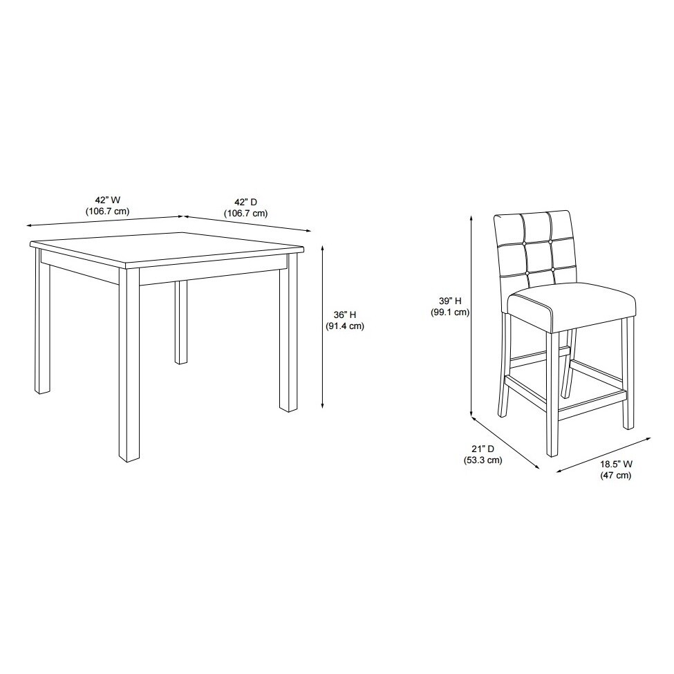 Shop Avenue Greene Curtis Faux Marble Counter Height Dining Set ... Shop Avenue Greene Curtis Faux Marble Counter Height Dining Set ...