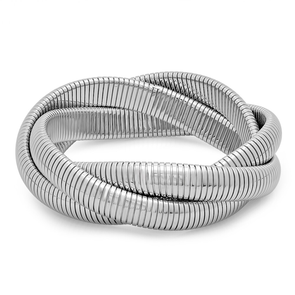 Piatella Las Stainless Steel 7 Inch Intertwined Omega Piatella Las Stainless Steel 7 Inch Intertwined Omega Bracelets On Free Shipping Orders Over 45 12596853
