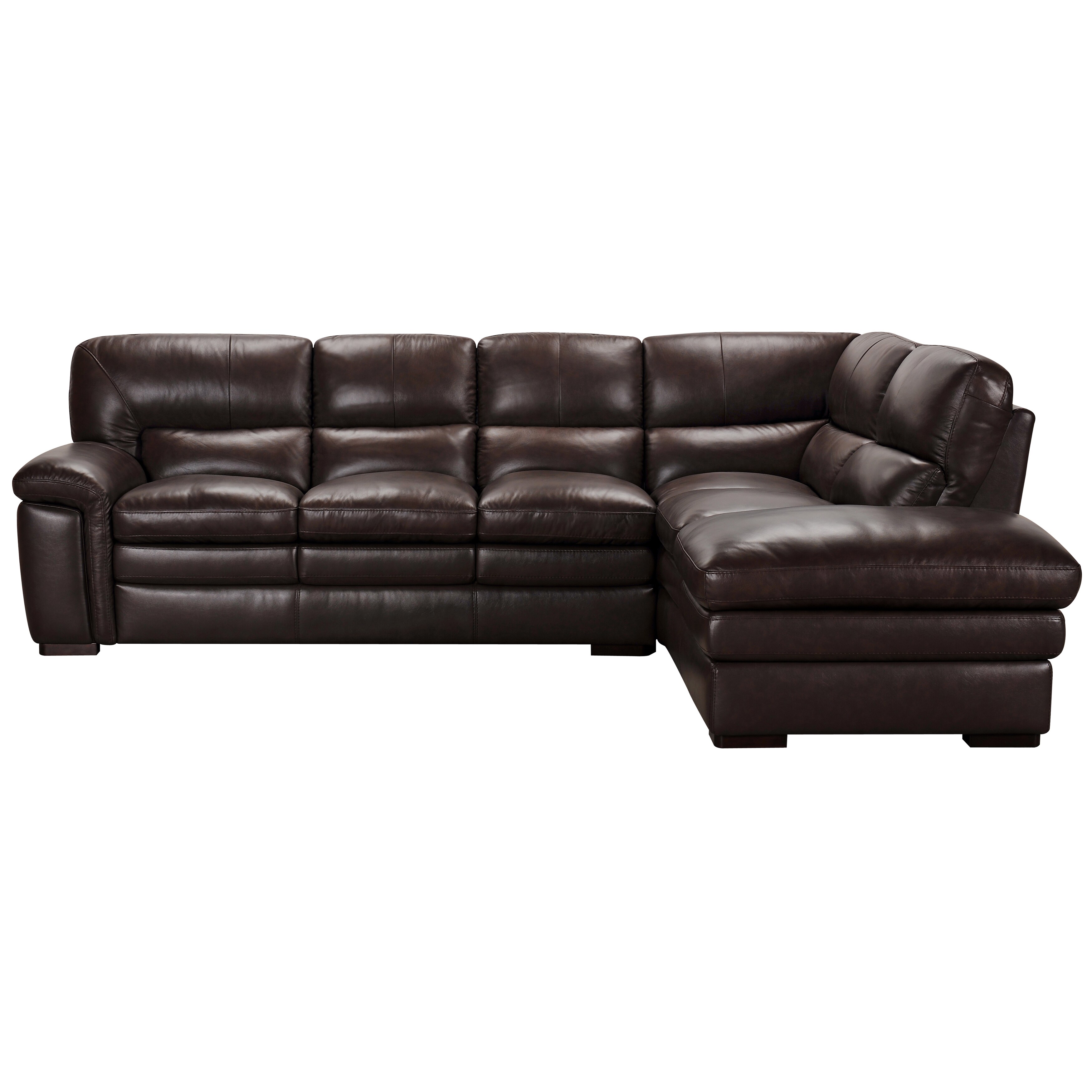 Portland Premium Top Grain Brown Leather Sectional Sofa Free Portland Premium Top Grain Brown Leather Sectional Sofa Free Shipping Today 12602883