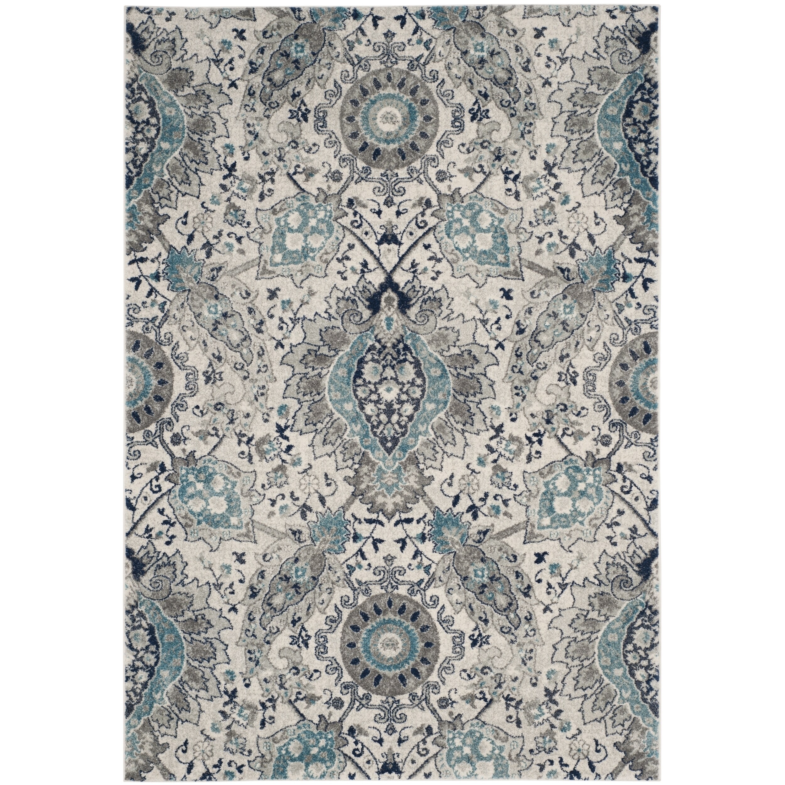 Shop Safavieh Madison Paisley Boho Glam Cream Light Grey Rug 8 X