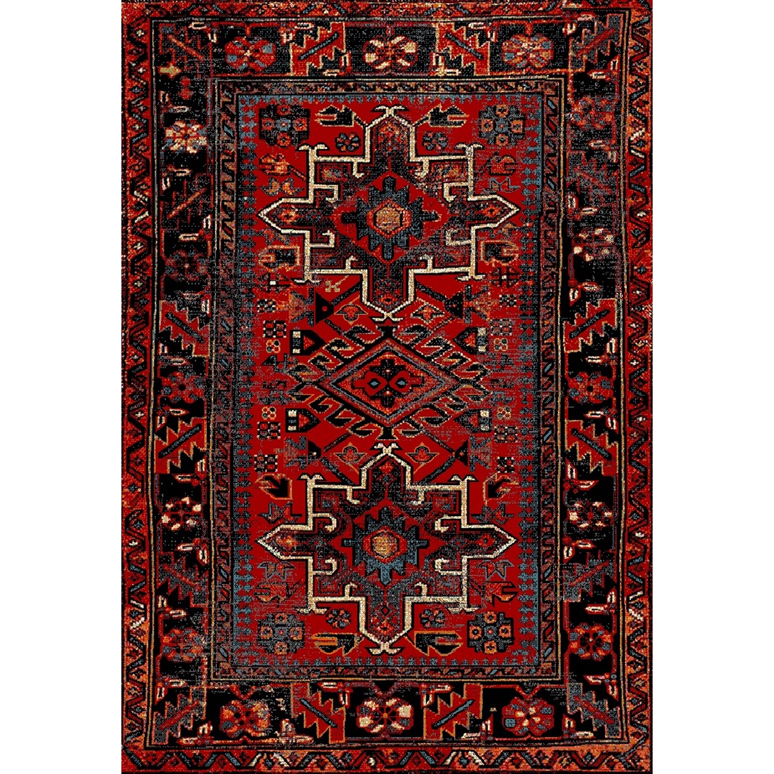 Shop Safavieh Vintage Hamadan Traditional Red Multi Rug 5 X 8