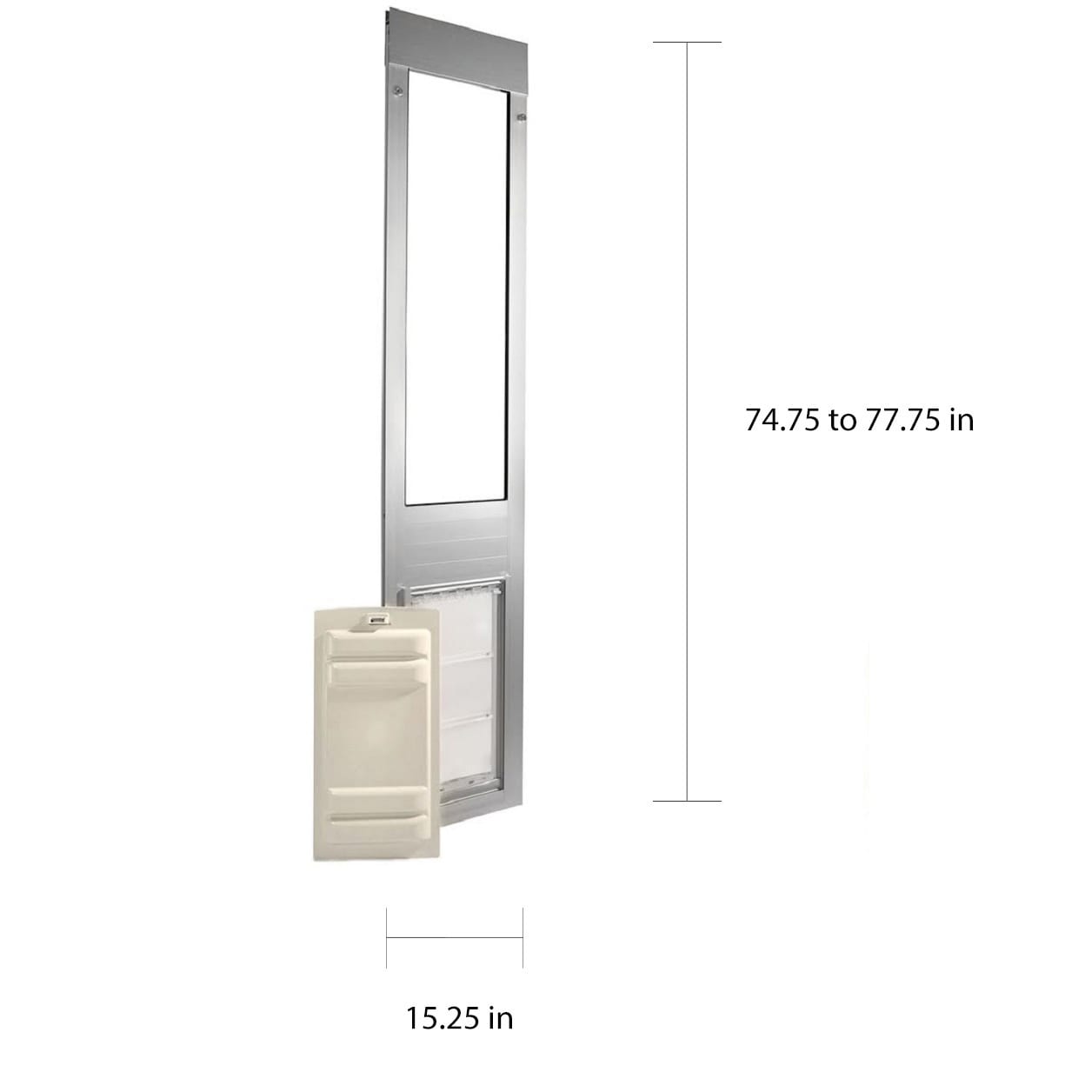 Endura Flapthermo Panel Large Flap Pet Door For Sliding Glass Doors Overstock 12706816