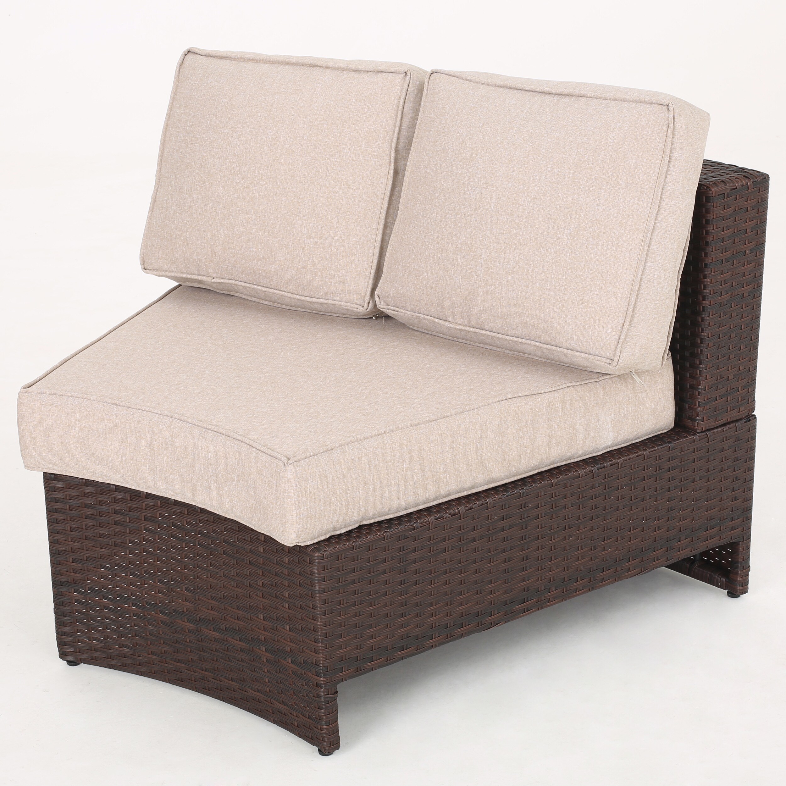 Madras Zanzibar Outdoor 12 Seater Wicker Curved Sectional Set with Ottoman by Christopher Knight Home Madras Zanzibar Outdoor 12 Seater Wicker Curved Sectional Set with Ottoman by Christopher Knight Home