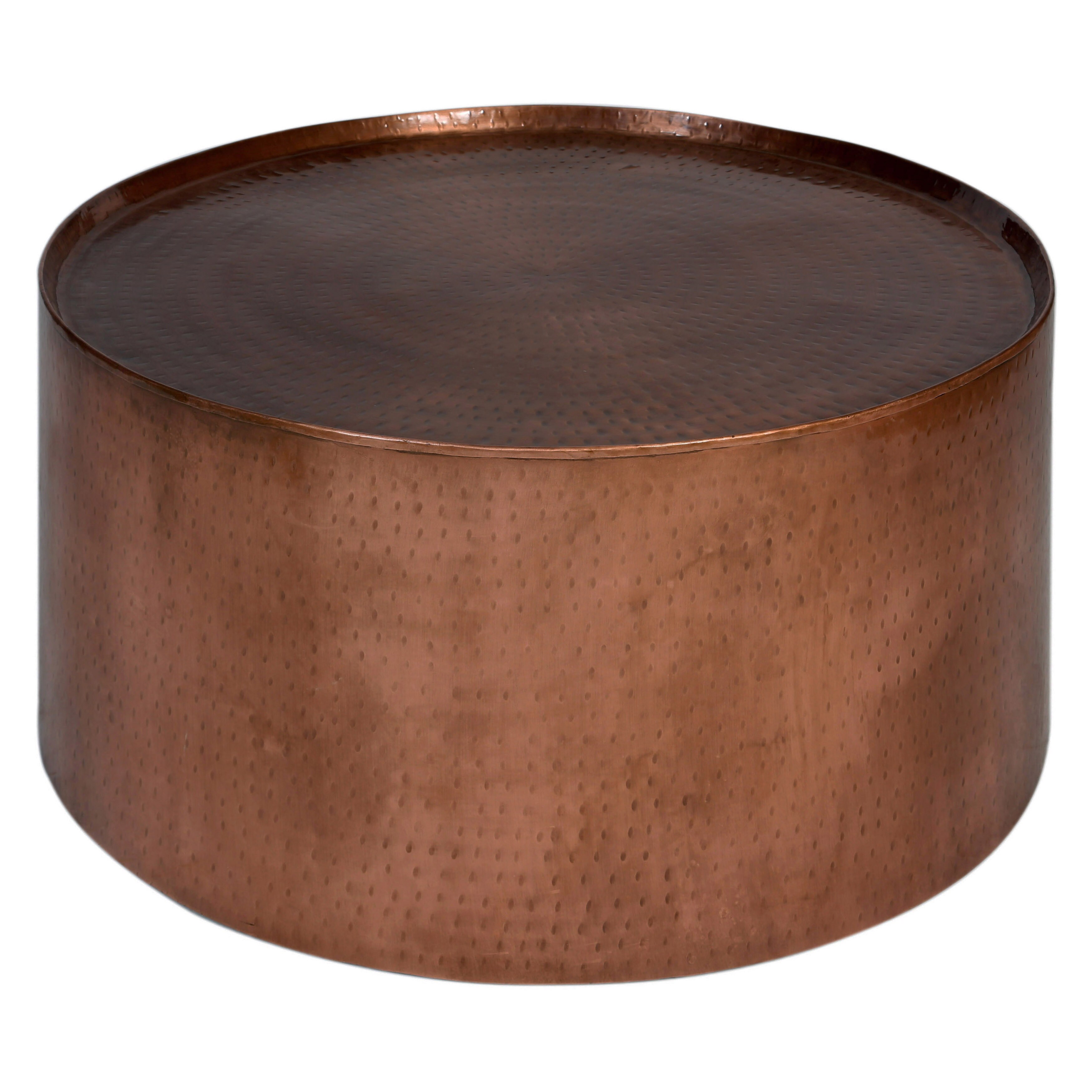 Handmade Wanderloot Rotonde Hammered Copper Metal Round Handmade Wanderloot Rotonde Hammered Copper Metal Round Coffee Table India Free Shipping Today 19524823