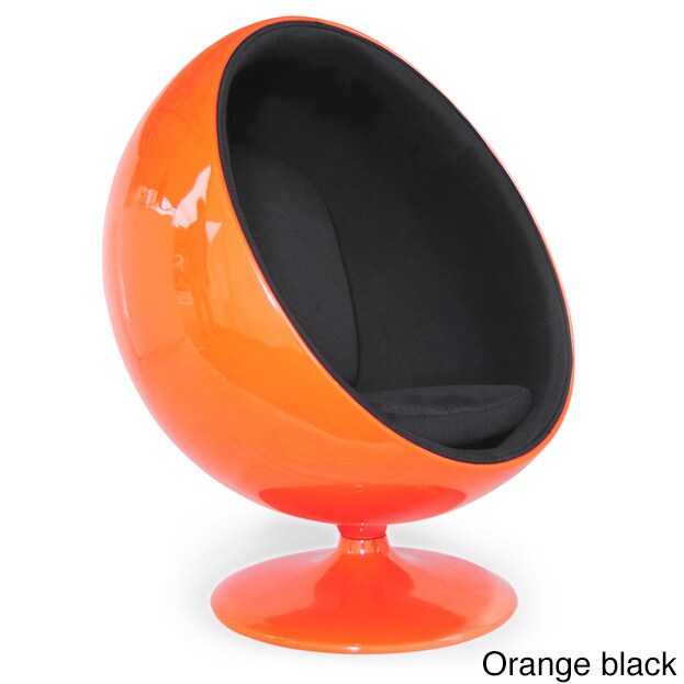 Karl Modern Ball Chair Fibergl Fabric Midcentury Karl Modern Ball Chair Fibergl Fabric Midcentury Free Shipping Today 12777687