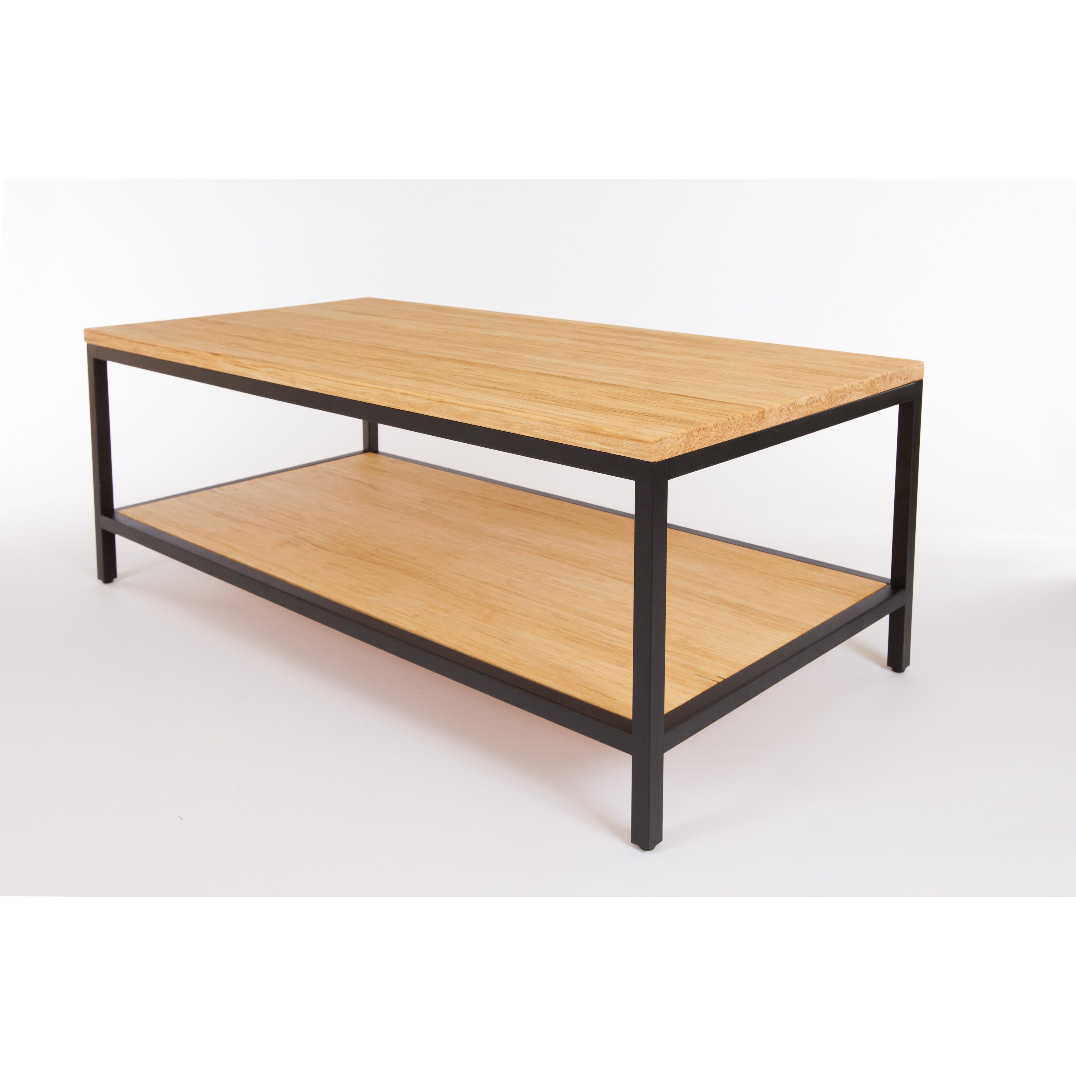 Bamboogle Brooklyn Loft Collection Black Frame Metal And Wood Coffee Table Bamboogle Brooklyn Loft Collection Black Frame Metal And Wood Coffee Table