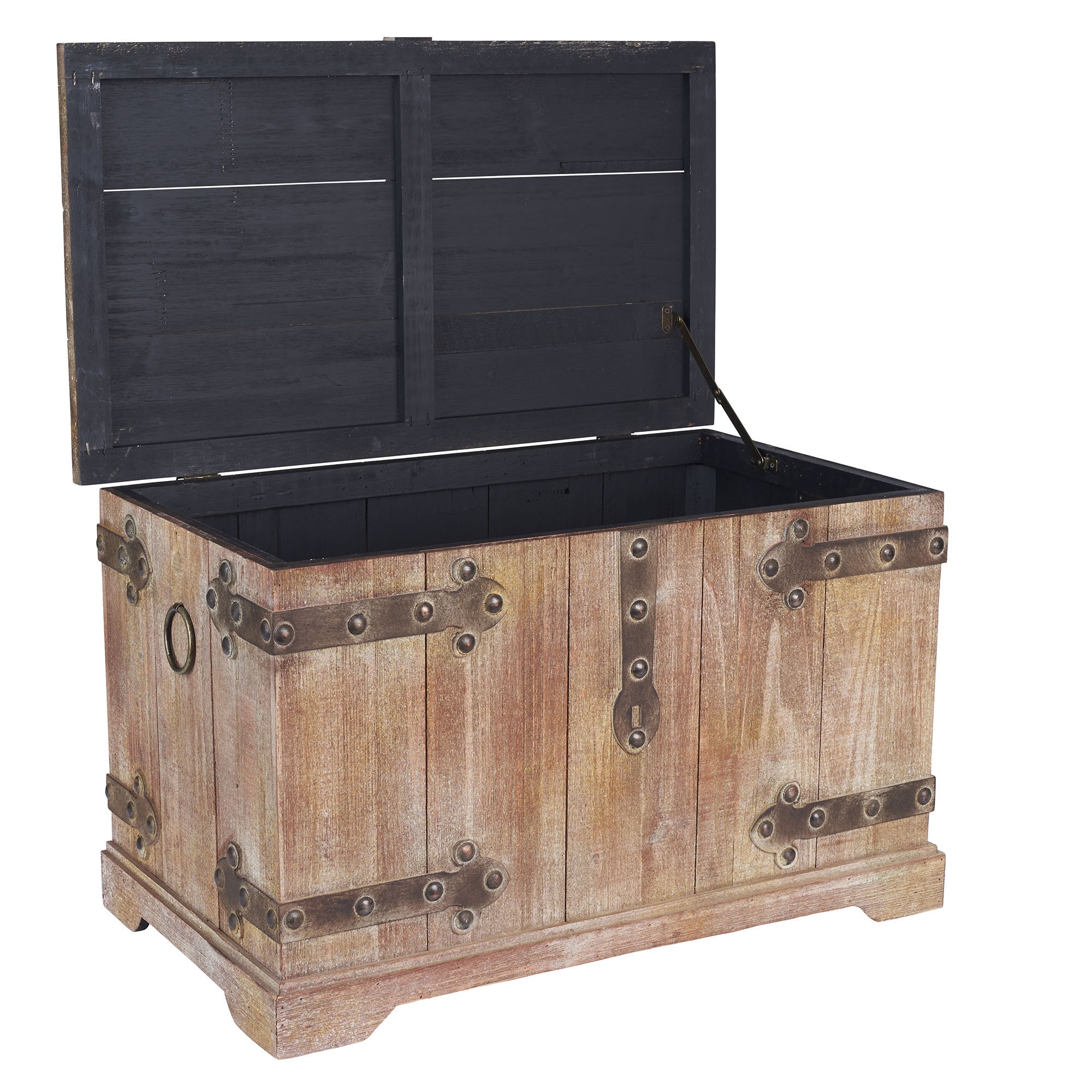 Tan Wood And Metal Large Victorian Storage Trunk Free Tan Wood And Metal Large Victorian Storage Trunk Free Shipping Today 12808336